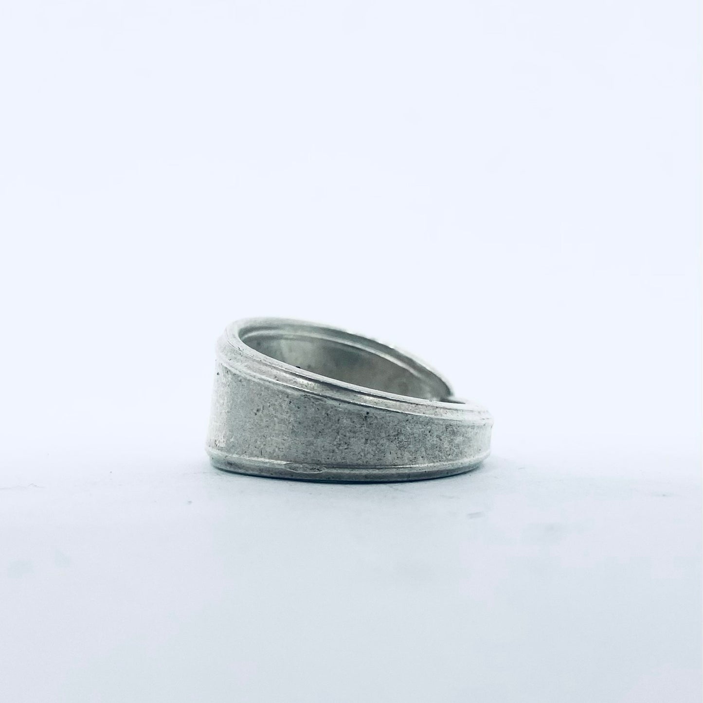 Anello Artigianale Mod. CLASSICO Realizzato con Antica posata in Argento (Prima Metà del ’900)