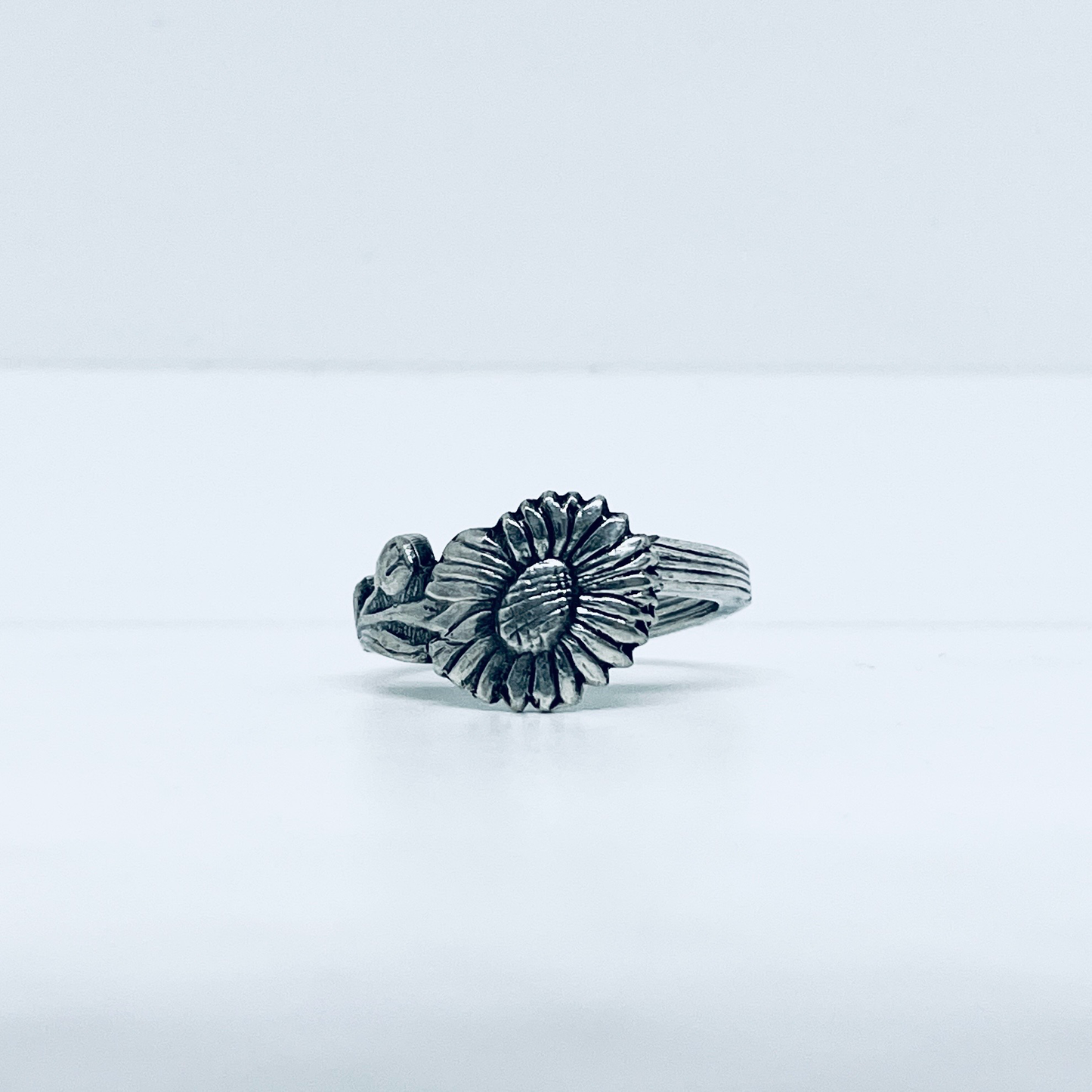 Anello Artigianale MARGHERITA Mod. CLASSICO Realizzato con Antica posata in Argento (Prima Metà del ’900)