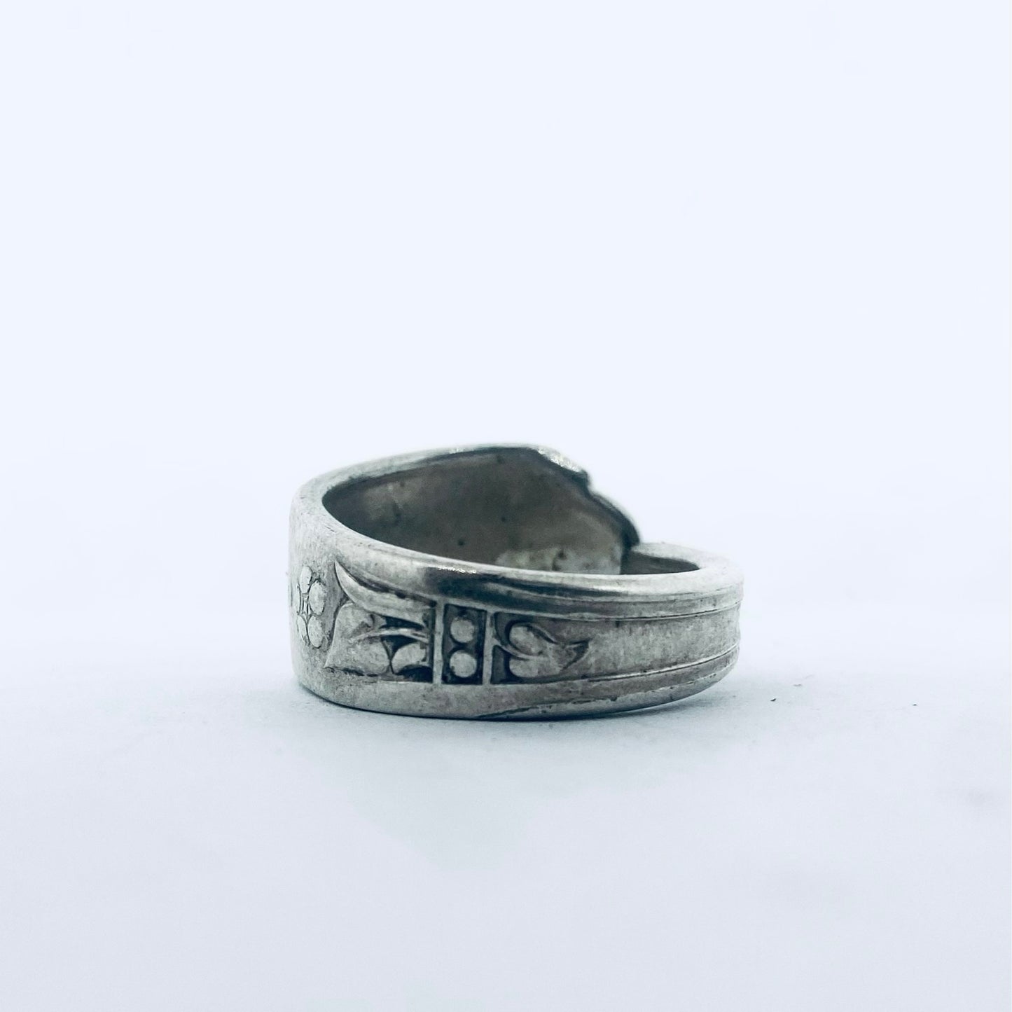 Anello Artigianale Mod. CLASSICO Realizzato con Antica posata in Argento (Prima Metà del ’900)