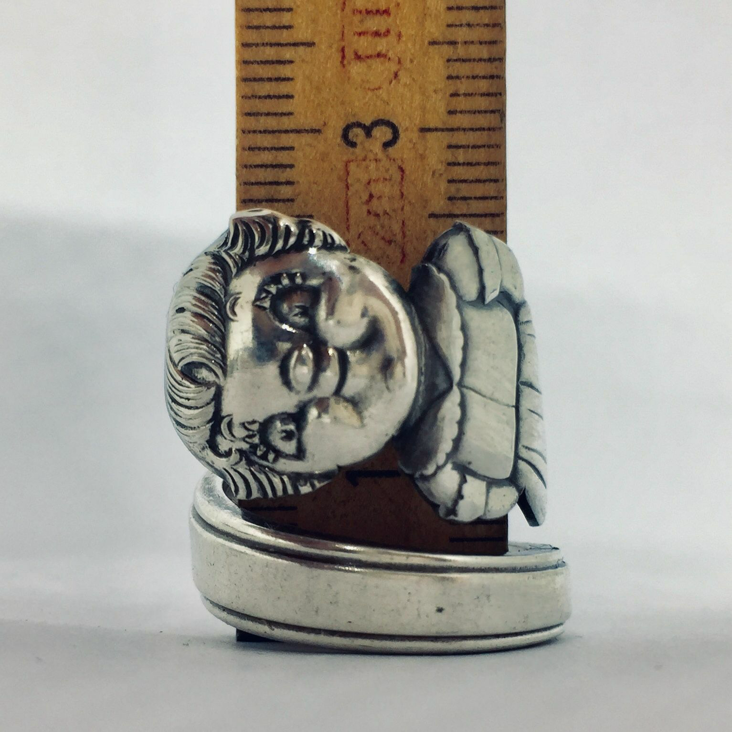 Anello Artigianale CAMPBELL Mod. SPIRALE Realizzato con Antica posata in Argento (Prima Metà del ’900)