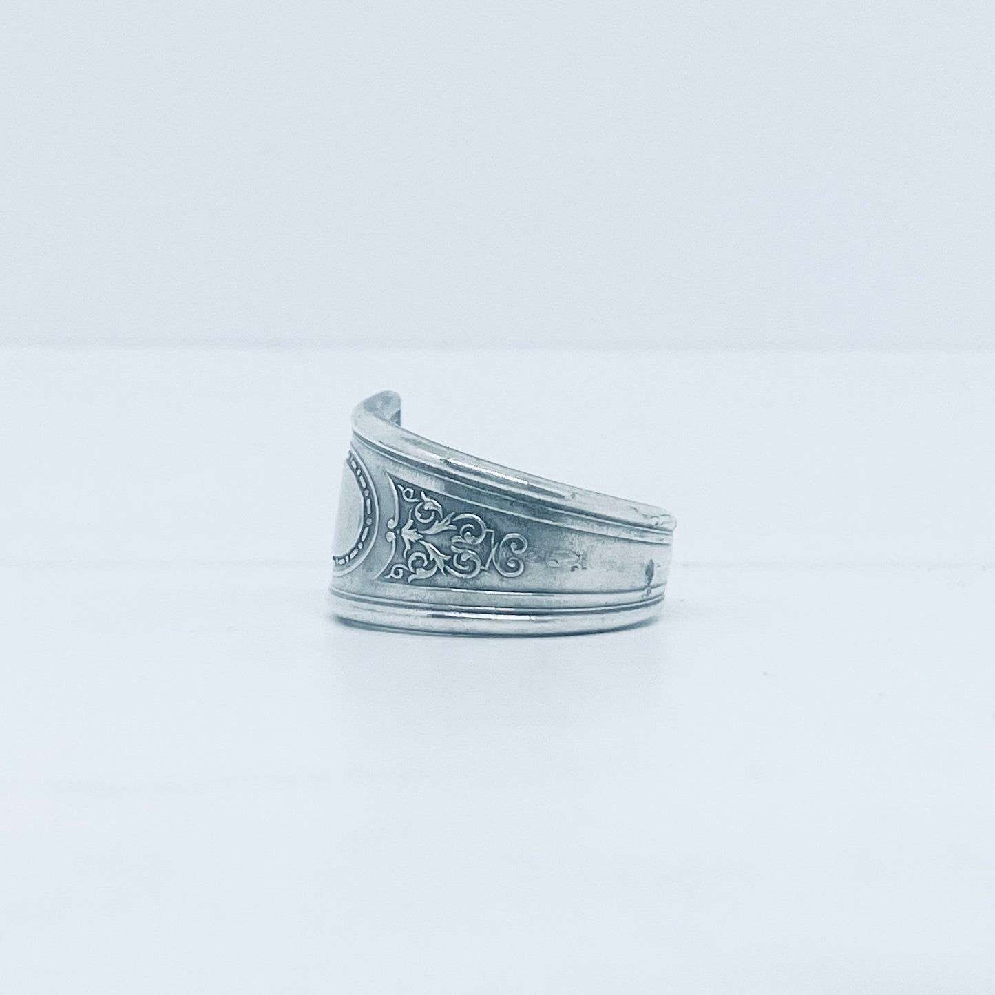 Anello Artigianale Mod. CLASSICO Realizzato con Antica posata in Argento (Prima Metà del ’900)