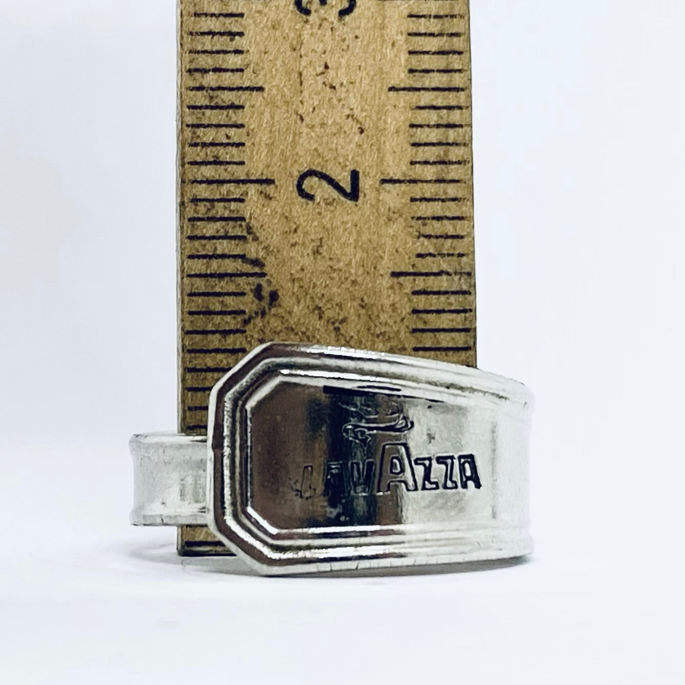 Anello Artigianale LAVAZZA Mod. CLASSICO/SPIRALE Realizzato con Antica posata in Argento (Prima Metà del ’900)