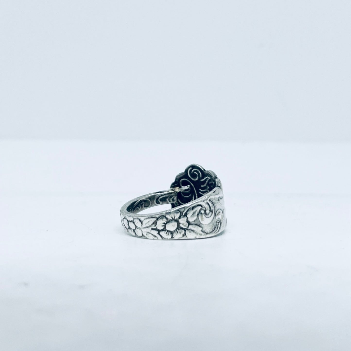 Anello Artigianale PUTTO Mod. CLASSICO Realizzato con Antica posata in Argento (Prima Metà del ’900)