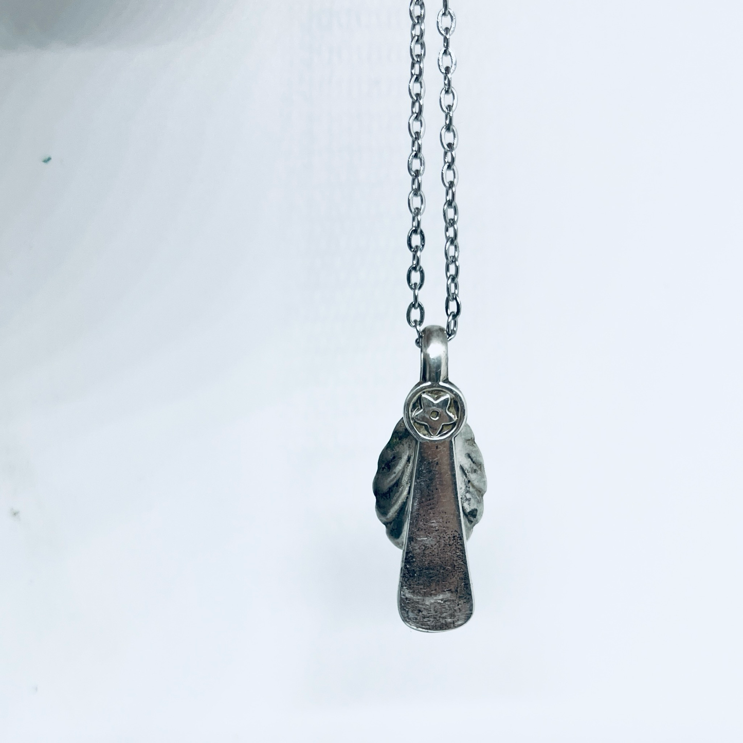 Pendente Artigianale Mod. CUCCHIAINO SALE CHE Realizzato con Antica Posata in Argento (Prima Metà del ’900)