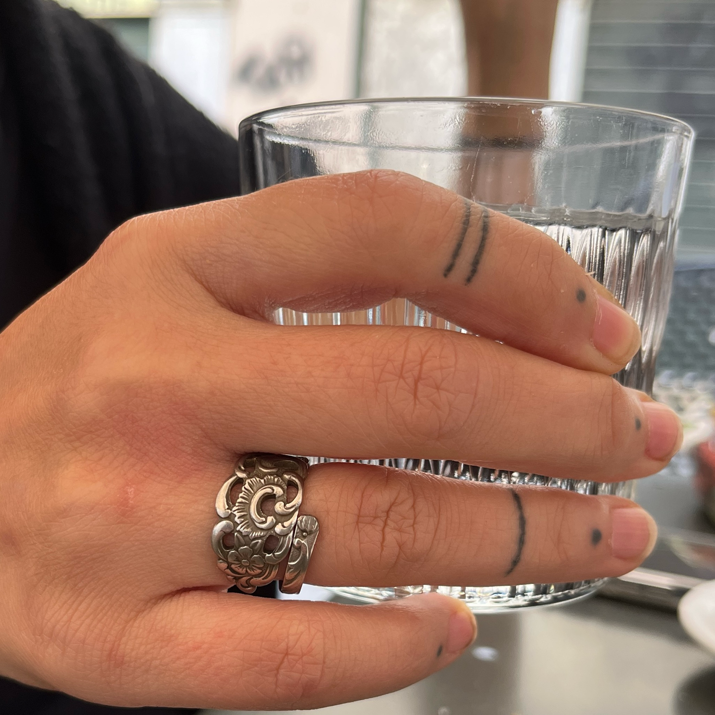 Anello Artigianale NONTISCORDARDIMÉ Mod. SPIRALE Realizzato con Antica posata in Argento (Prima Metà del ’900)