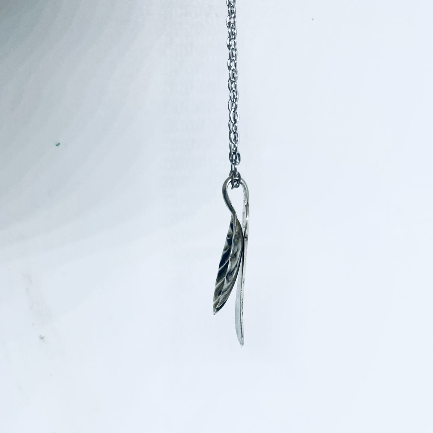 Pendente Artigianale Mod. CUCCHIAINO SALE CHE Realizzato con Antica Posata in Argento (Prima Metà del ’900)