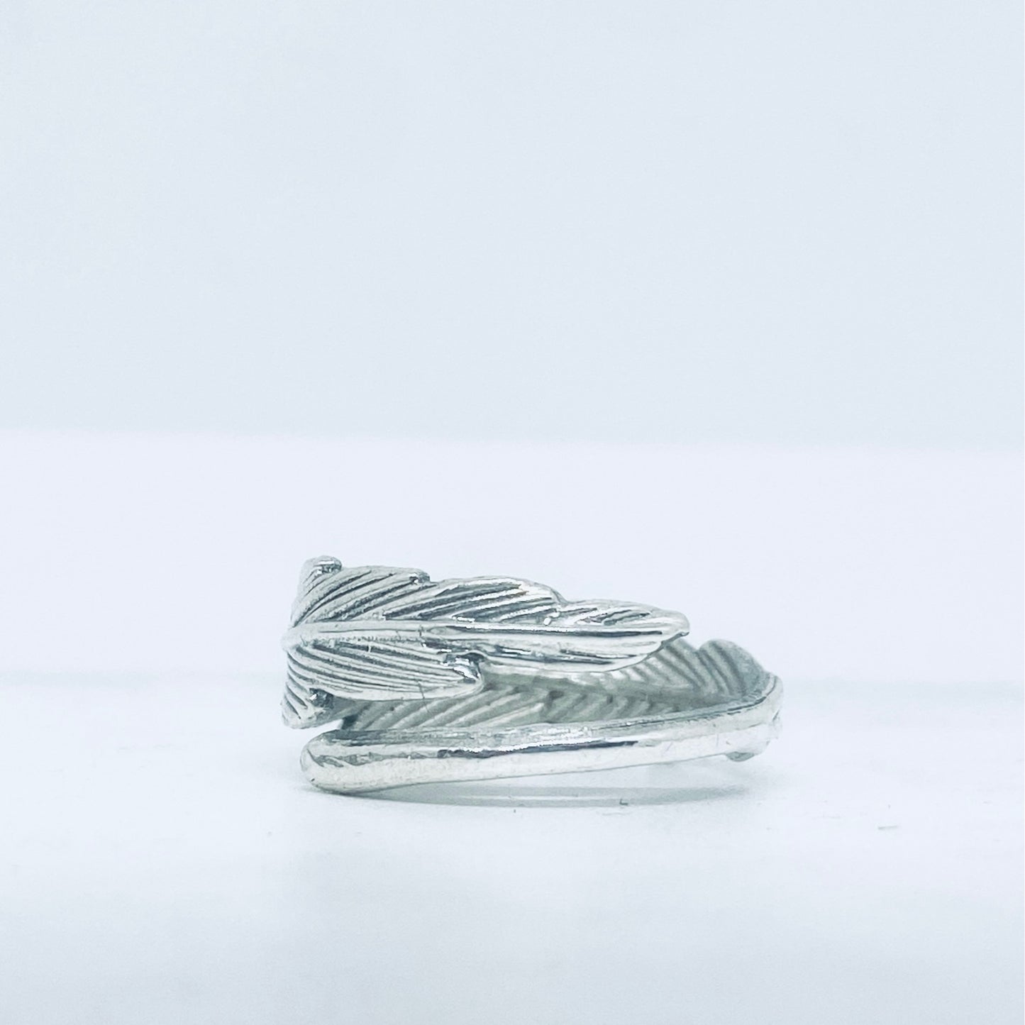 Anello Artigianale PIUMA Mod. SPILLA Realizzato con Antica spilla in Argento (Prima Metà del ’900)