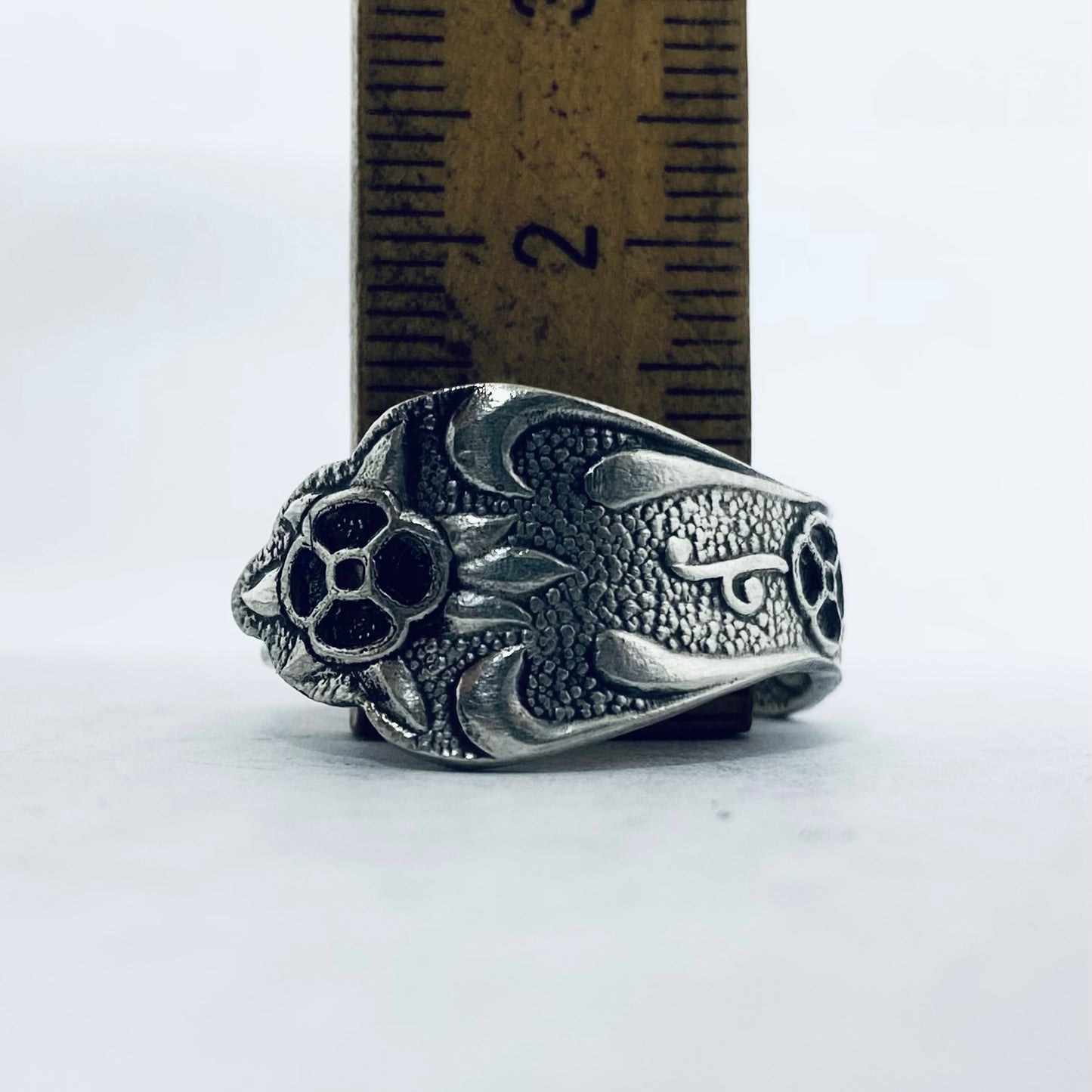 Anello Artigianale RUSSIA Mod. CLASSICO/SPIRALE Realizzato con Antica posata in Argento (Prima Metà del ’900)