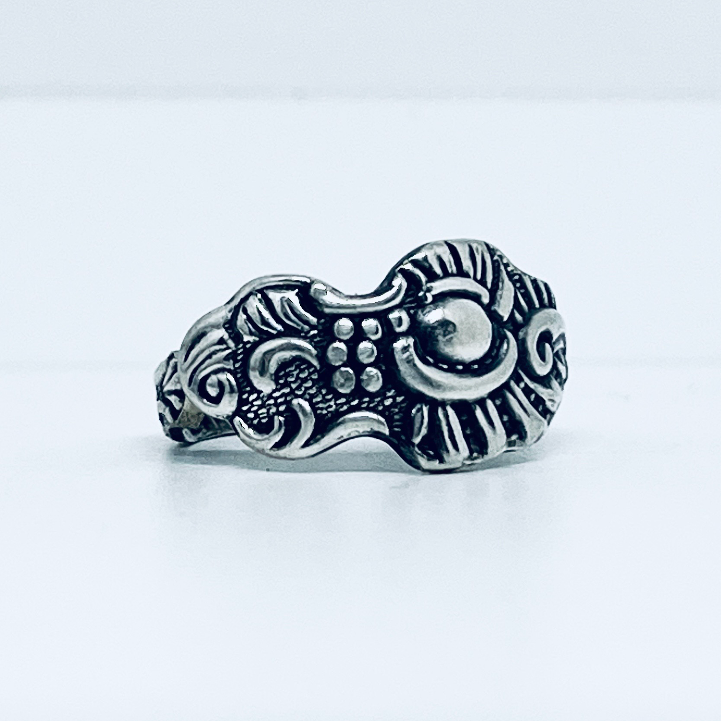 Anello Artigianale FORCHETTINA Mod. CLASSICO Realizzato con Antica posata in Argento (Prima Metà del ’900)
