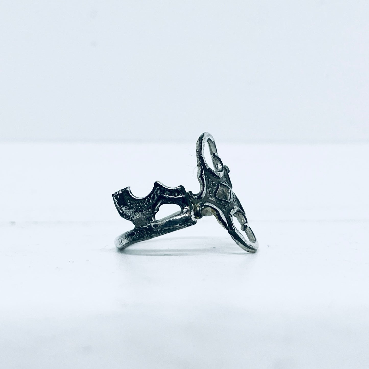 Anello Artigianale “CHIAVE ARGENTO 925 #02” Realizzato con Antica Chiave in Argento