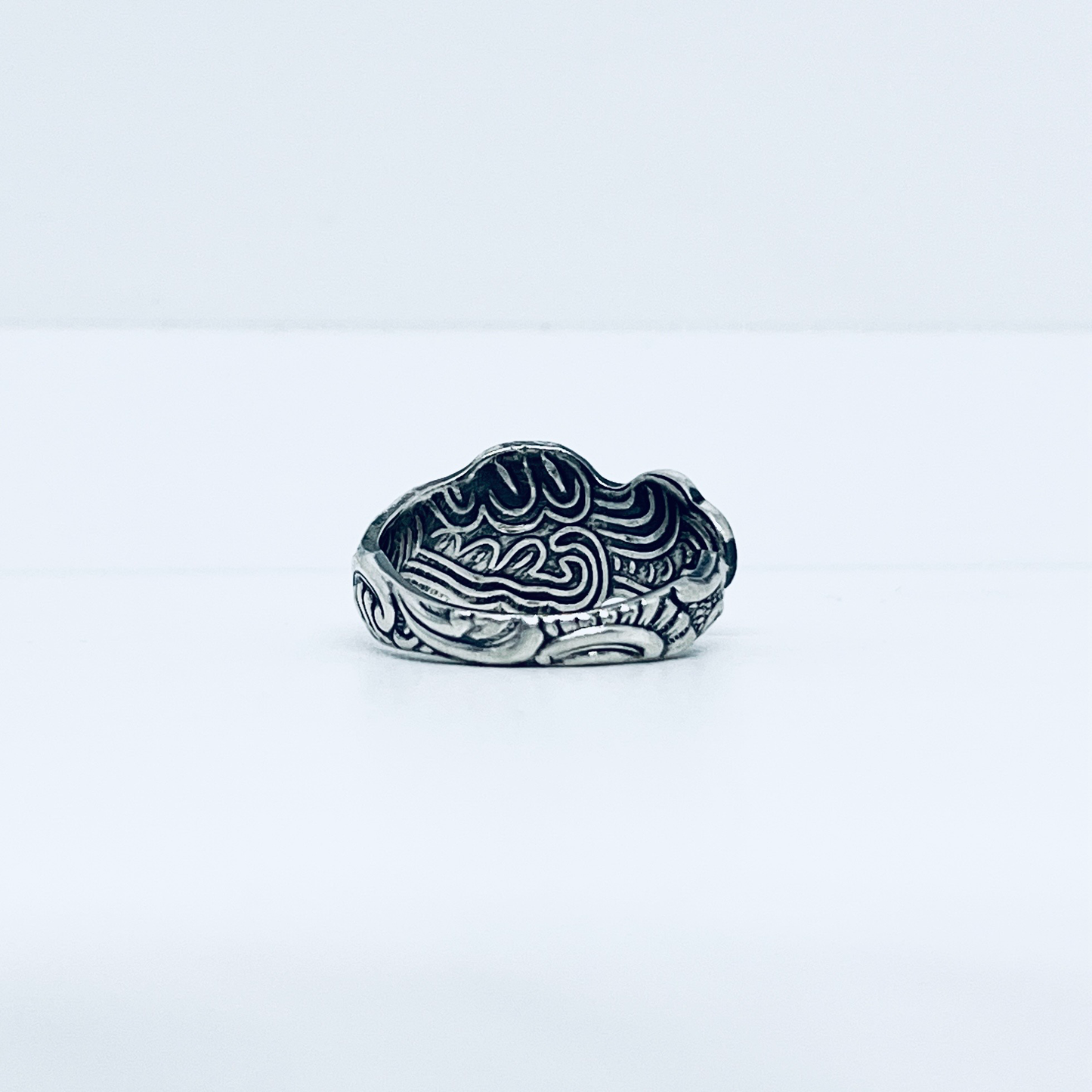 Anello Artigianale FORCHETTINA Mod. CLASSICO Realizzato con Antica posata in Argento (Prima Metà del ’900)