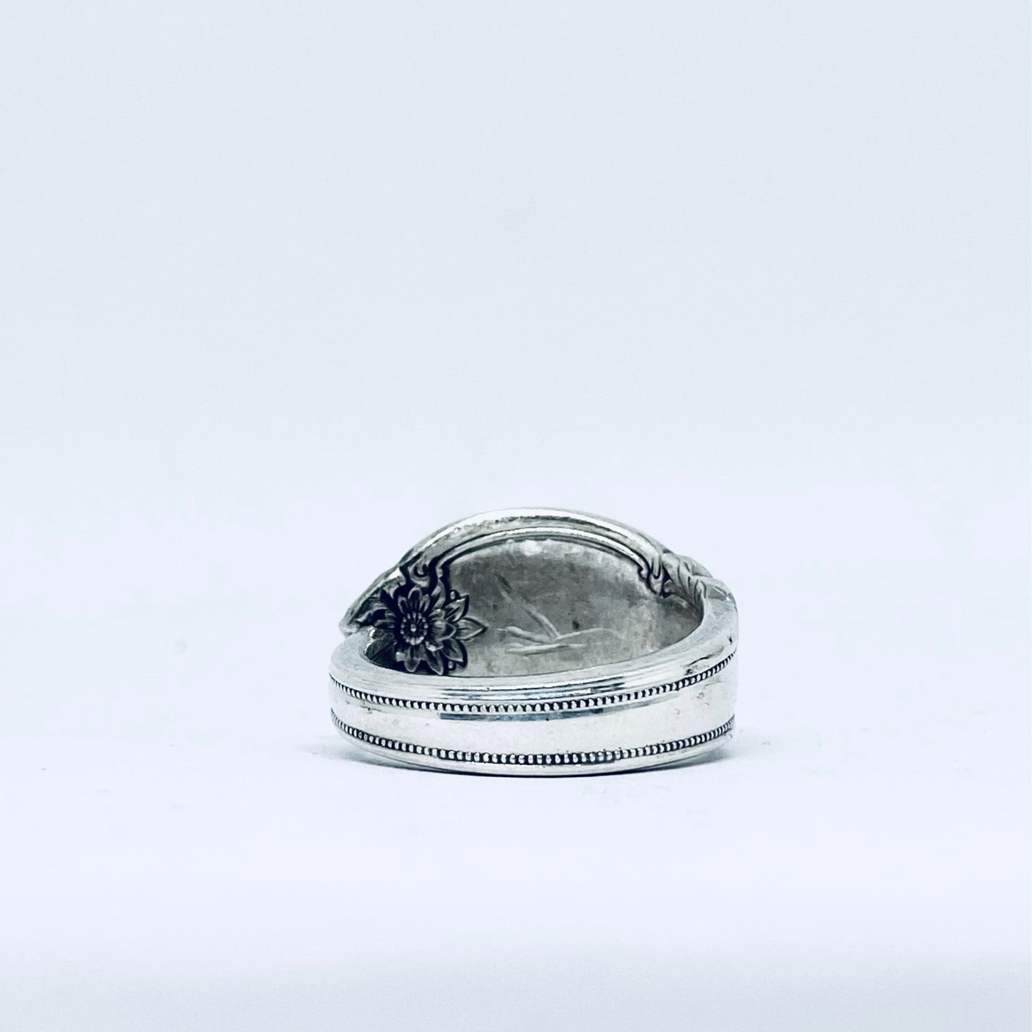 Anello Artigianale Mod. CLASSICO/SPIRALE Realizzato con Antica posata in Argento (Prima Metà del ’900)
