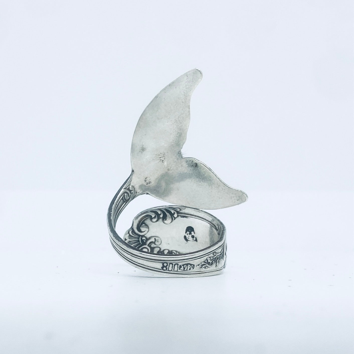 Anello Artigianale Mod. CODA#01 Realizzato con Antica posata in Argento (Prima Metà del ’900)