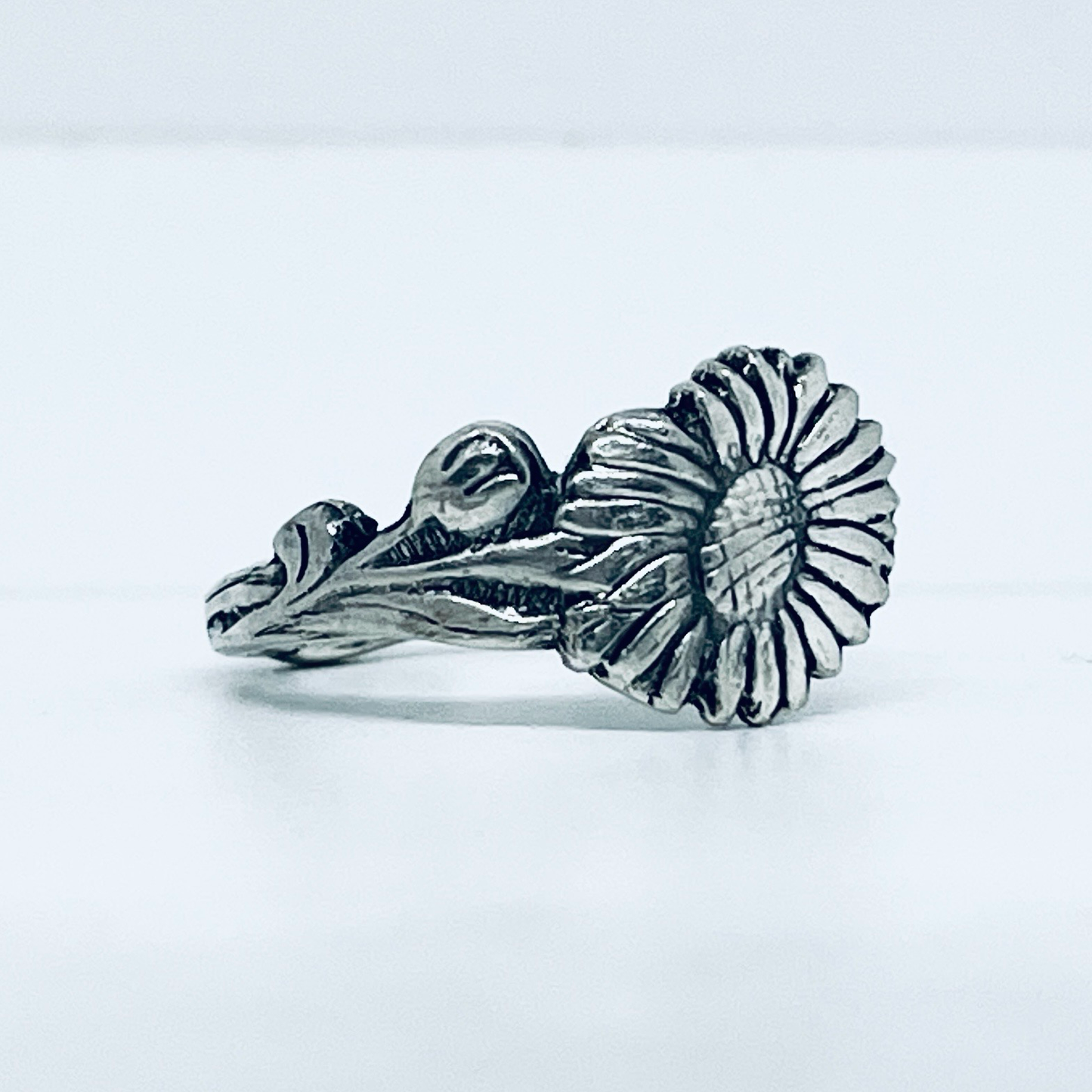 Anello Artigianale MARGHERITA Mod. CLASSICO Realizzato con Antica posata in Argento (Prima Metà del ’900)