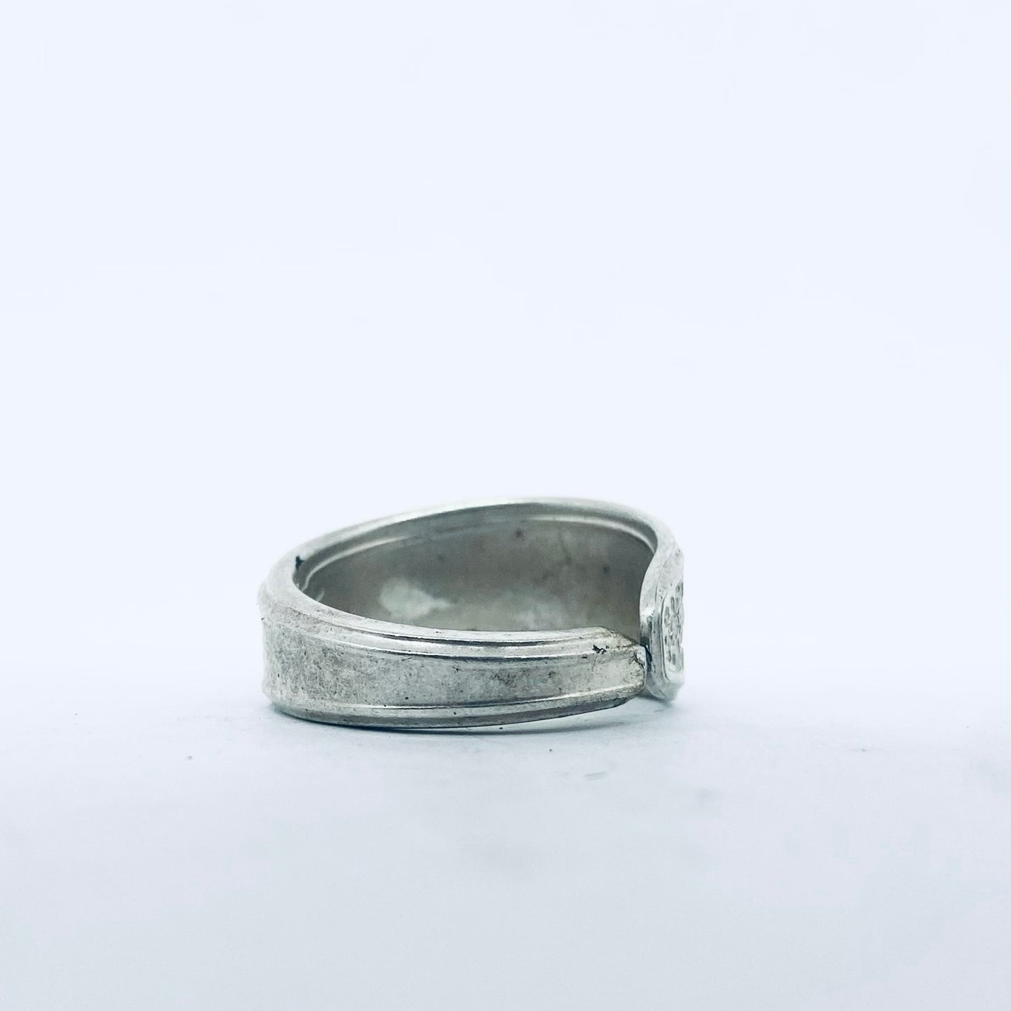 Anello Artigianale Mod. CLASSICO Realizzato con Antica posata in Argento (Prima Metà del ’900)
