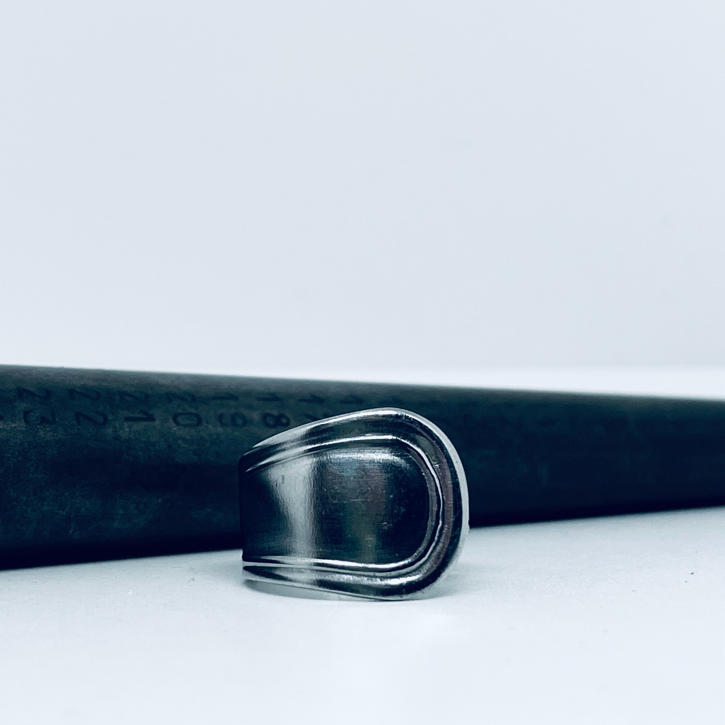 Anello Artigianale TESTER Mod. CLASSICO Realizzato con posata in Acciaio