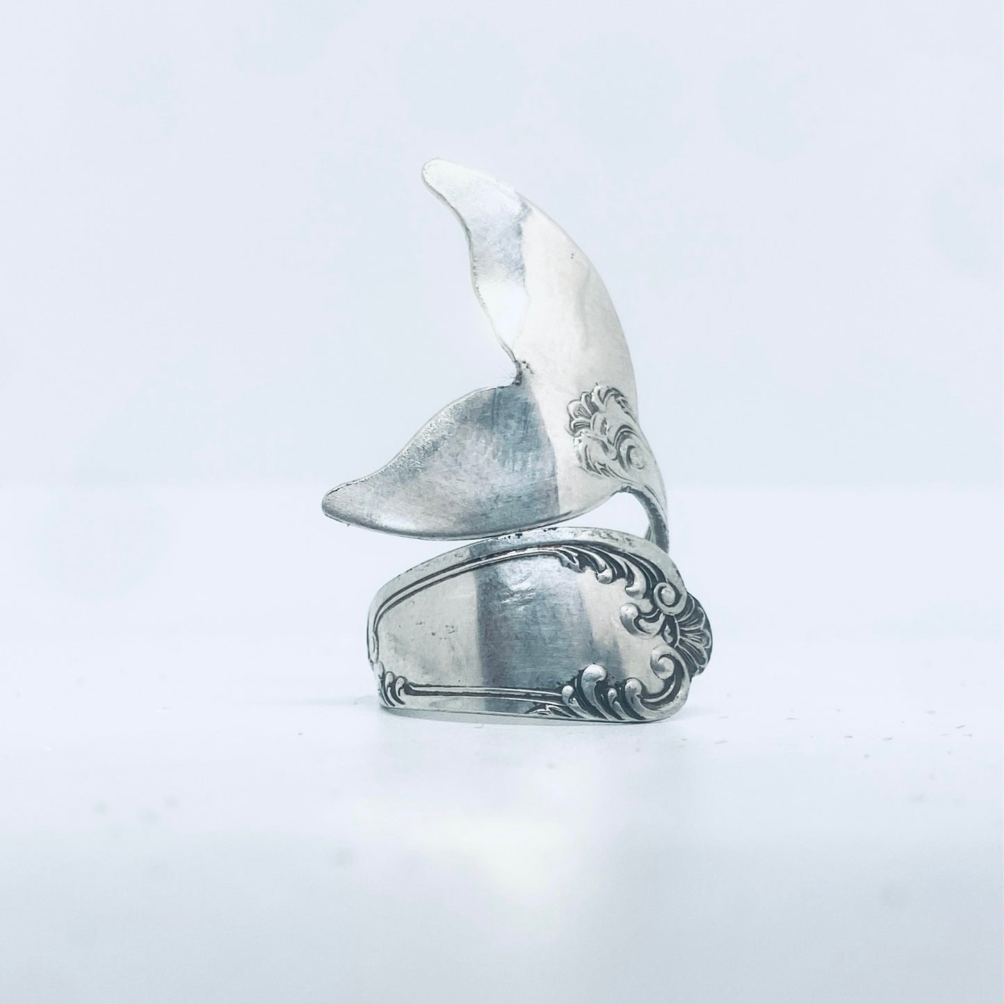 Anello Artigianale Mod. CODA#01 Realizzato con Antica posata in Argento (Prima Metà del ’900)