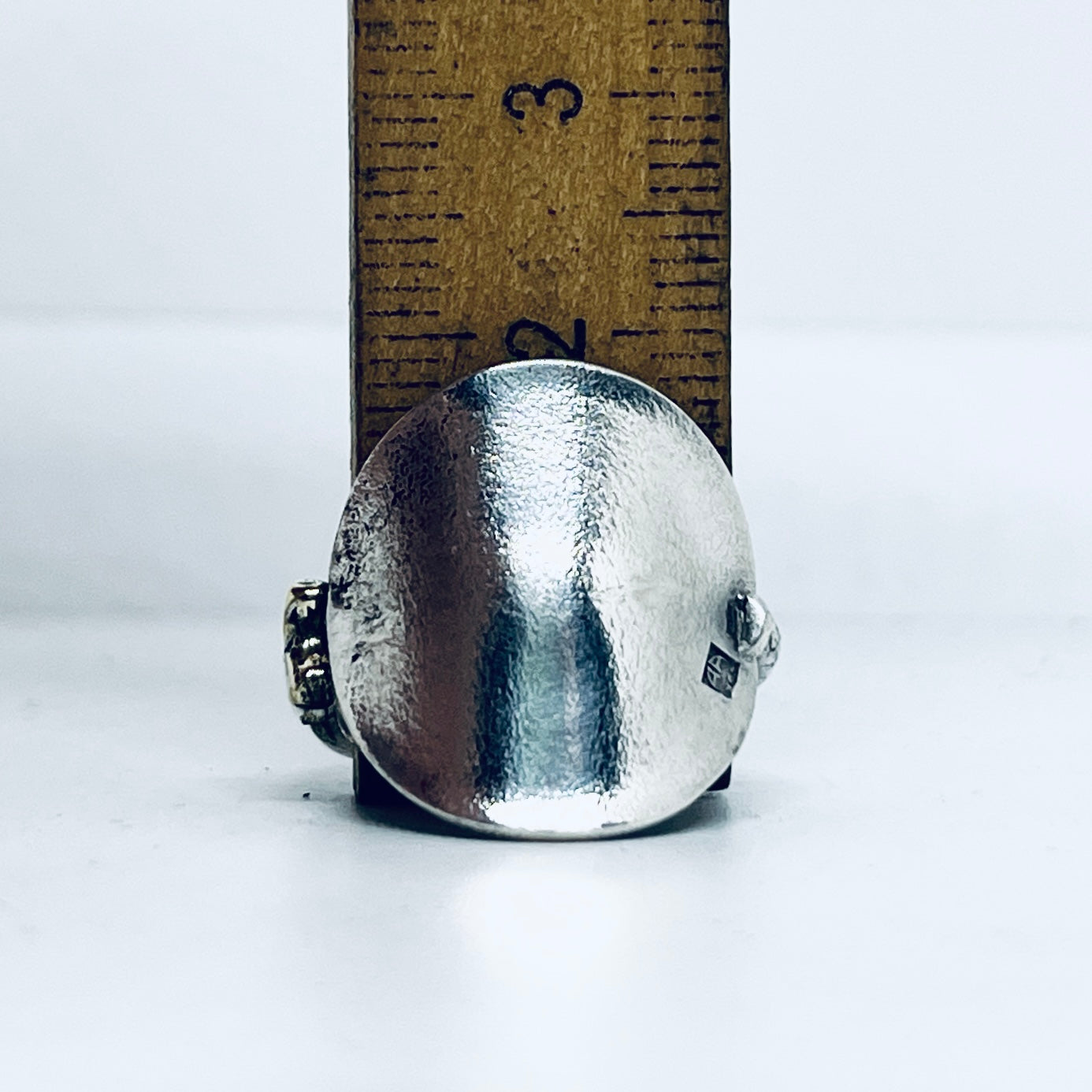 Anello Artigianale CELTICO Mod. FALANGINA Realizzato con intero Antico Cucchiaino in Argento (Prima Metà del ’900)