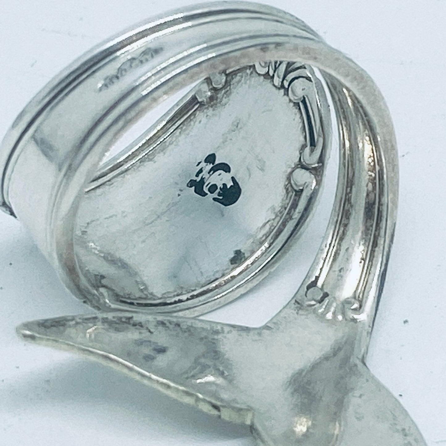 Anello Artigianale Mod. CODA#03 Realizzato con Antica posata in Argento (Prima Metà del ’900)