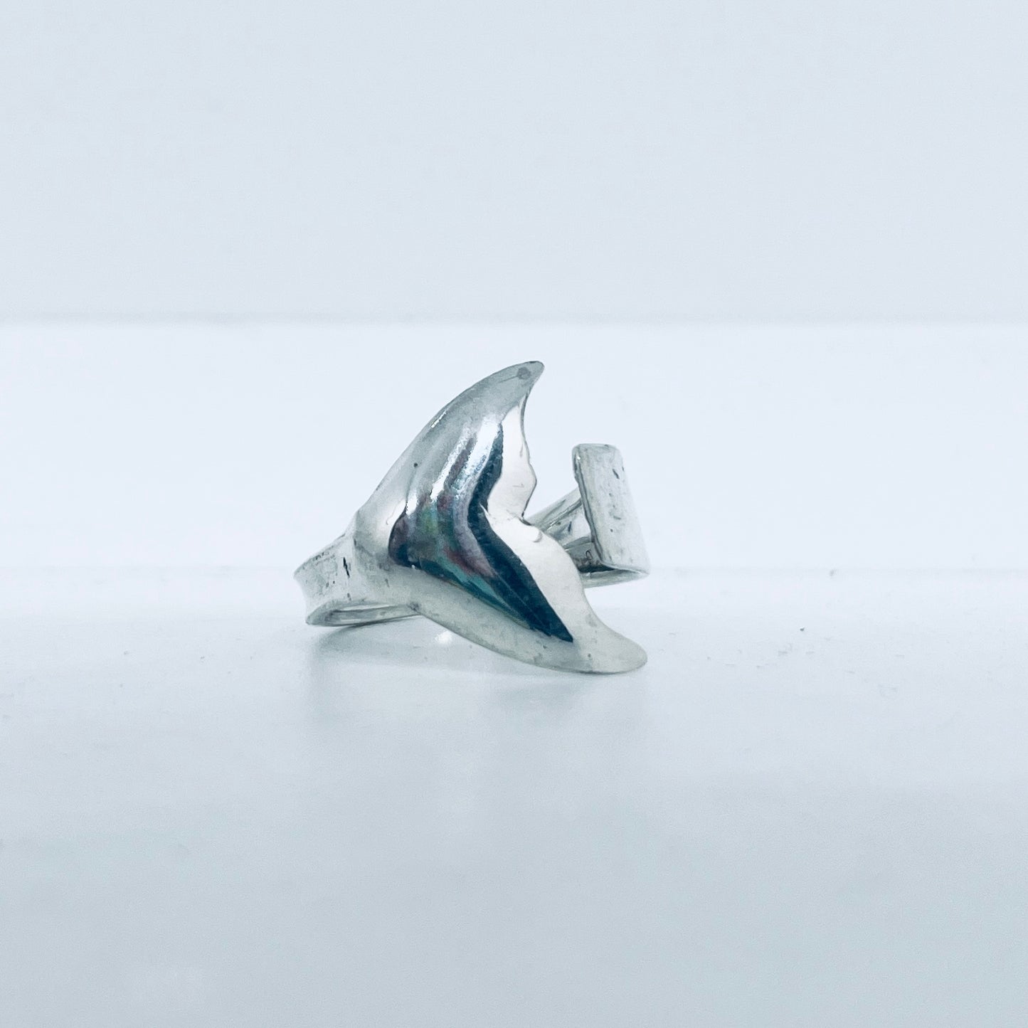 Anello Artigianale Mod. MINICODA#10 Realizzato con Antica posata in Argento (Prima Metà del ’900)