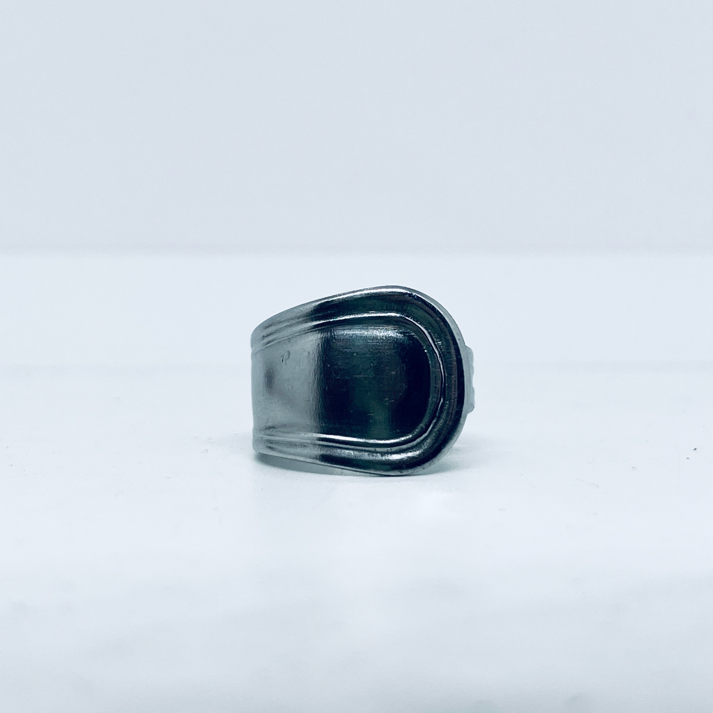 Anello Artigianale TESTER Mod. CLASSICO Realizzato con posata in Acciaio