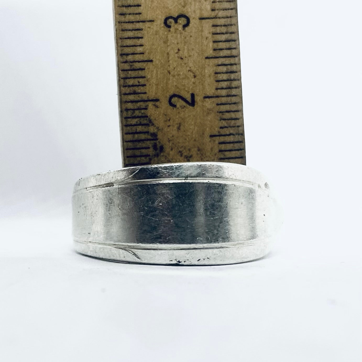 Anello Artigianale Mod. CLASSICO Realizzato con Antica posata in Argento (Prima Metà del ’900)