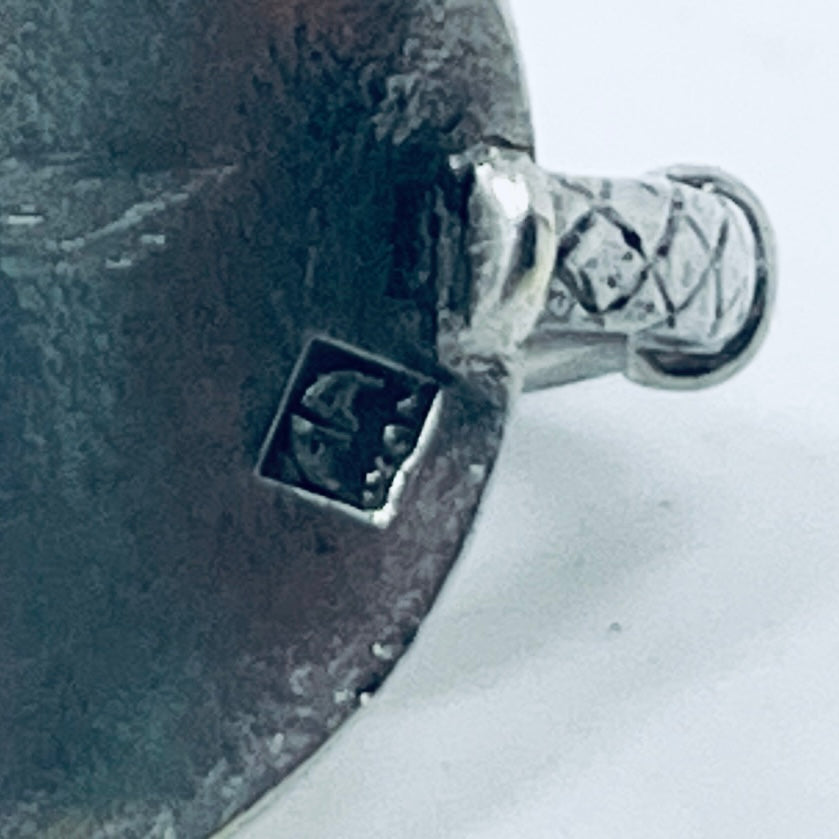 Anello Artigianale CELTICO Mod. FALANGINA Realizzato con intero Antico Cucchiaino in Argento (Prima Metà del ’900)
