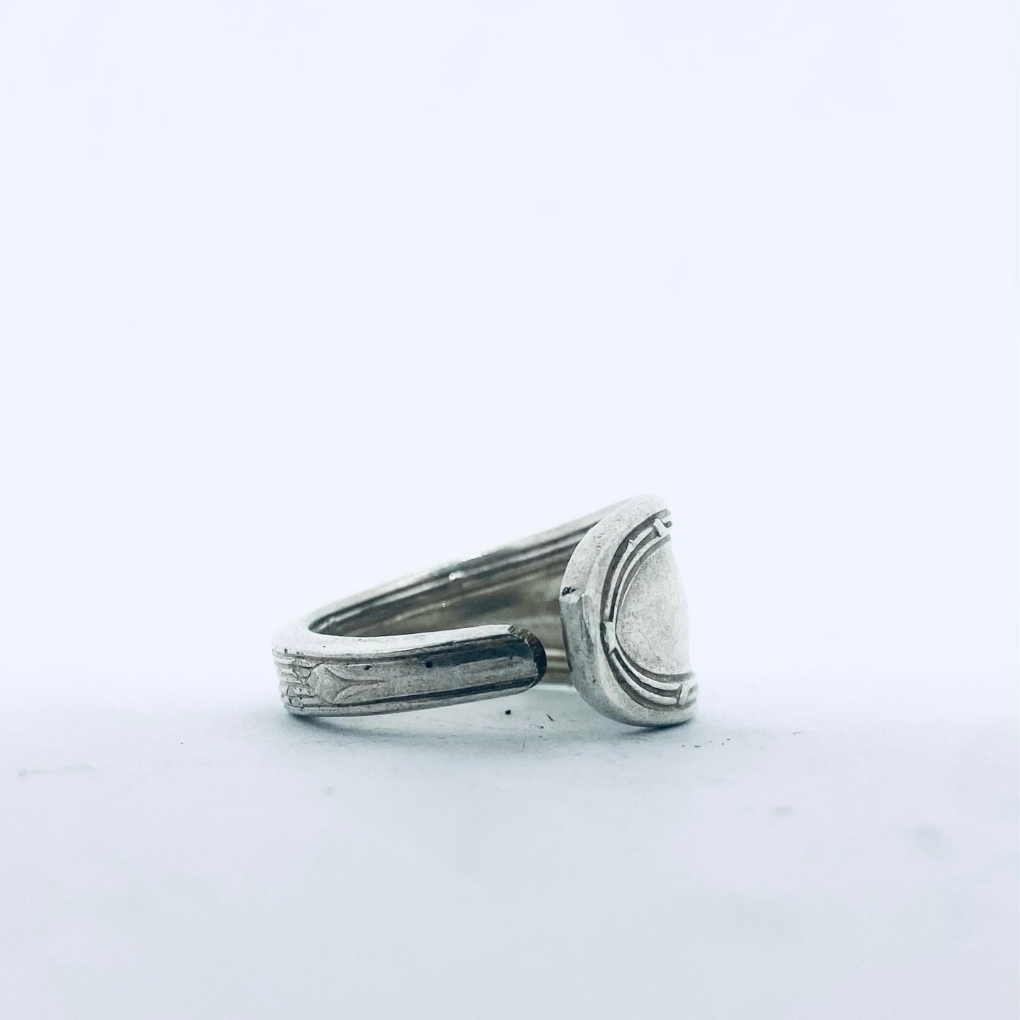 Anello Artigianale Mod. CLASSICO Realizzato con Antica posata in Argento (Prima Metà del ’900)