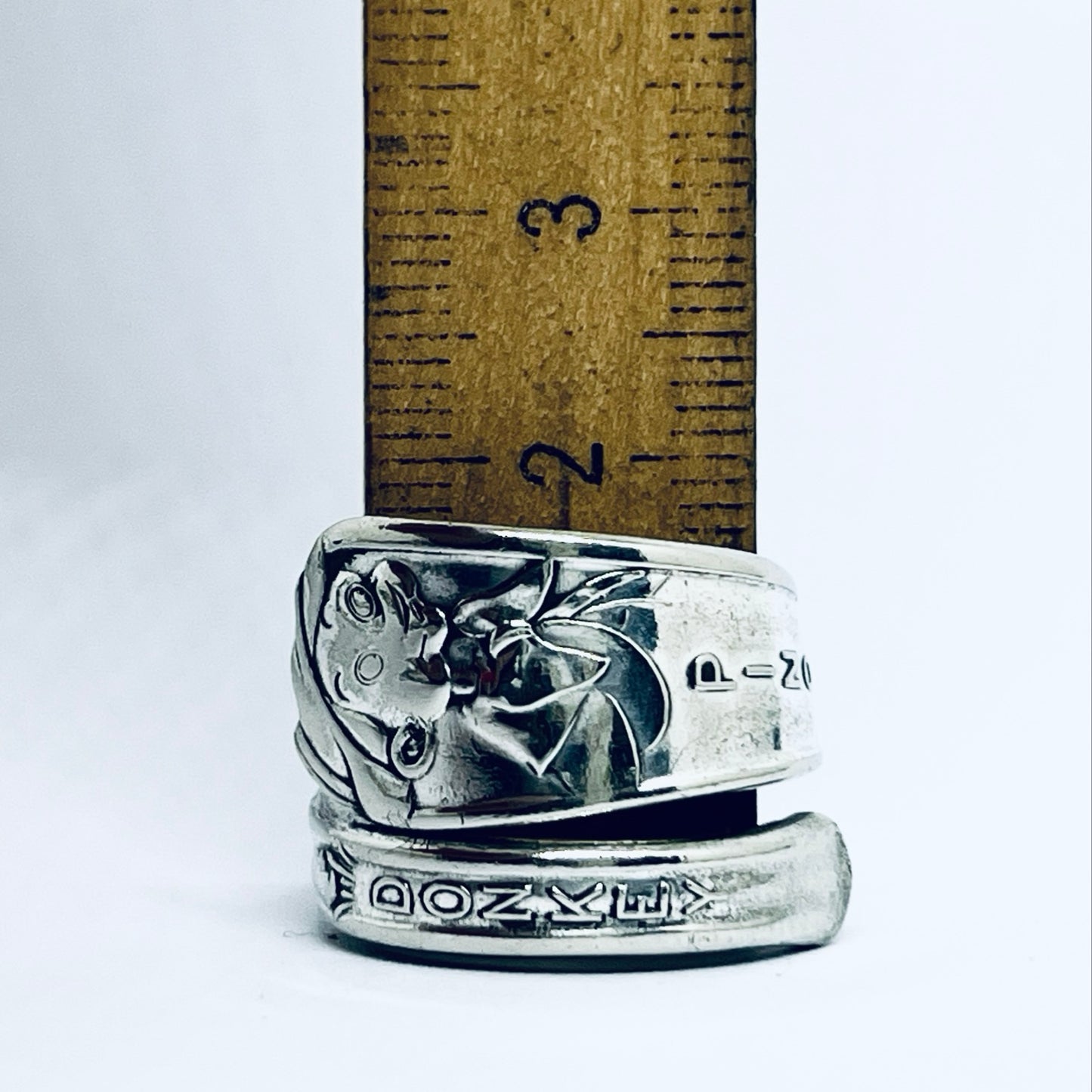 Anello Artigianale PINOCCHIO Mod. SPIRALE Realizzato con Antica posata in Argento (Prima Metà del ’900)