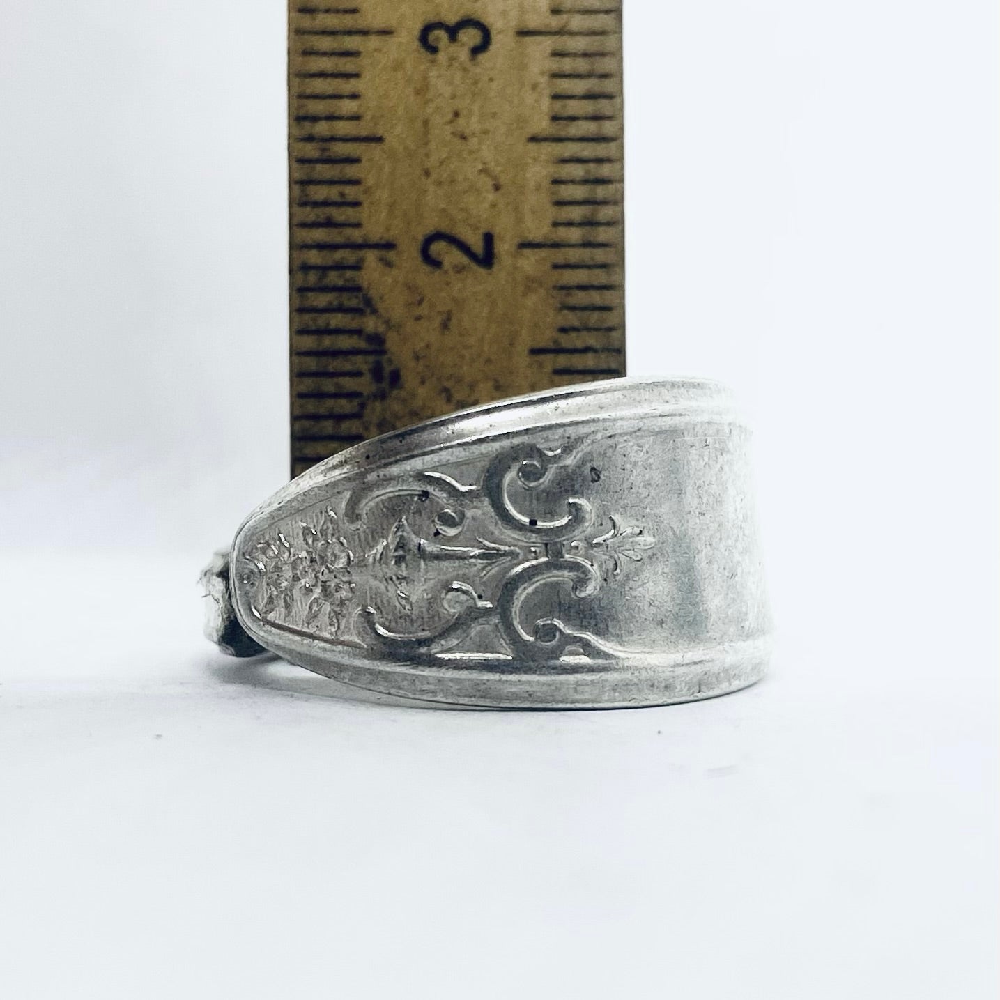 Anello Artigianale Mod. CLASSICO Realizzato con Antica posata in Argento (Prima Metà del ’900)