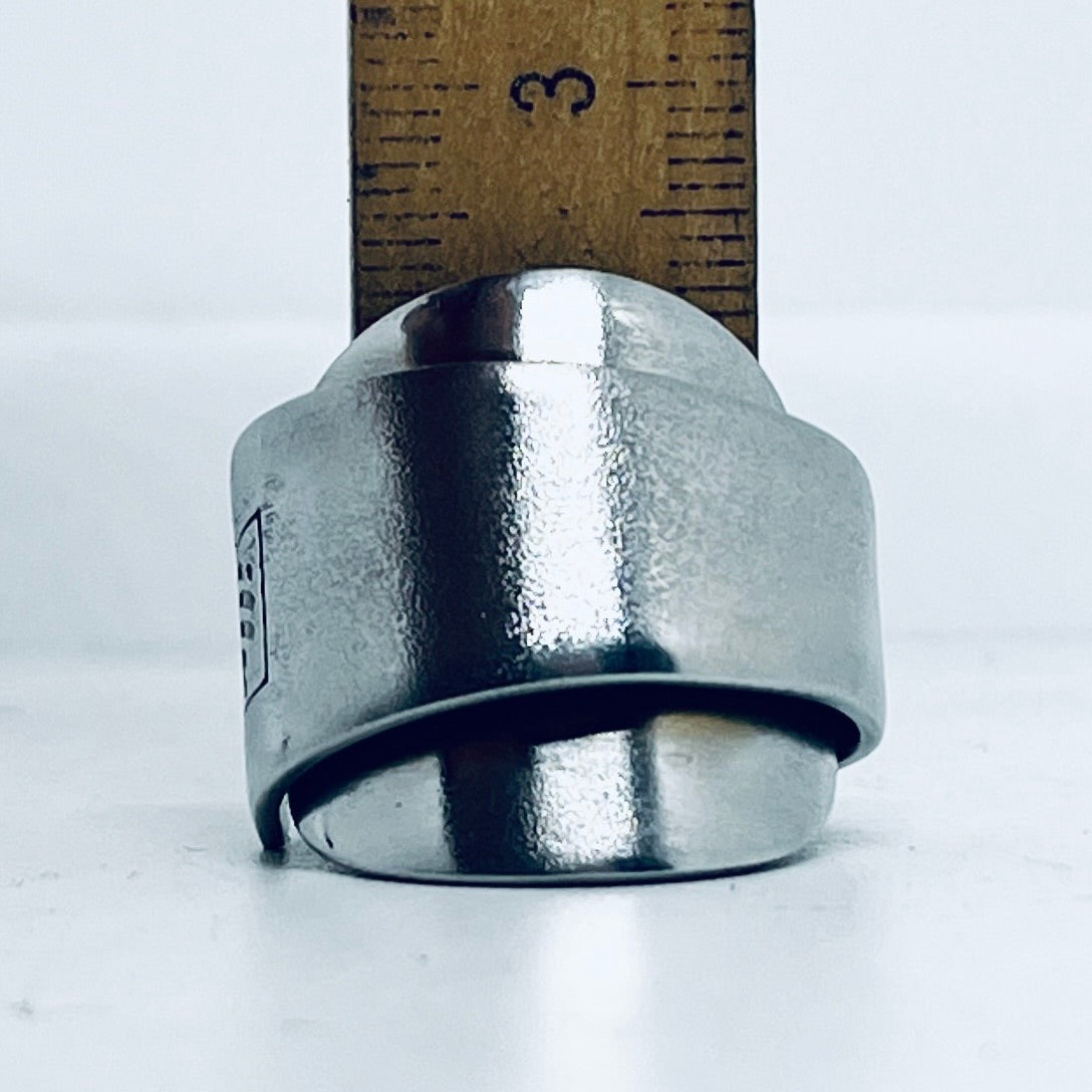 Anello Artigianale ILLY Mod. INTERO Realizzato con intero Cucchiaino in Acciaio Inox 18/10