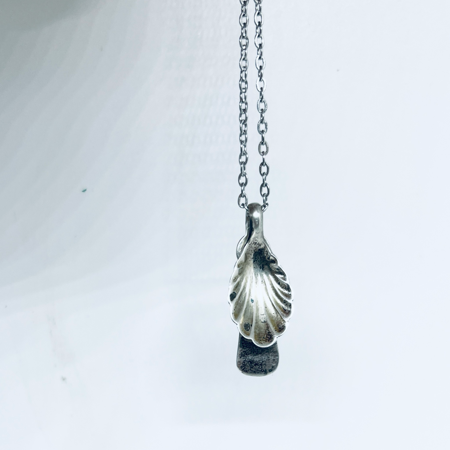 Pendente Artigianale Mod. CUCCHIAINO SALE CHE Realizzato con Antica Posata in Argento (Prima Metà del ’900)