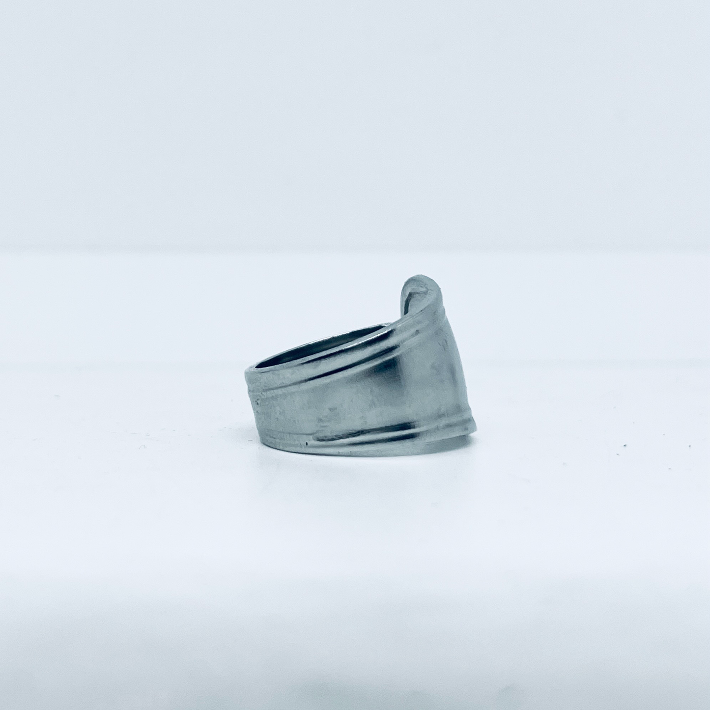 Anello Artigianale TESTER Mod. CLASSICO Realizzato con posata in Acciaio
