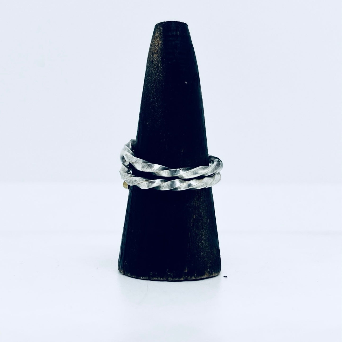 Anello Artigianale PALLINE Mod. CLASSICO Realizzato con Antica posata in Argento (Prima Metà del ’900)