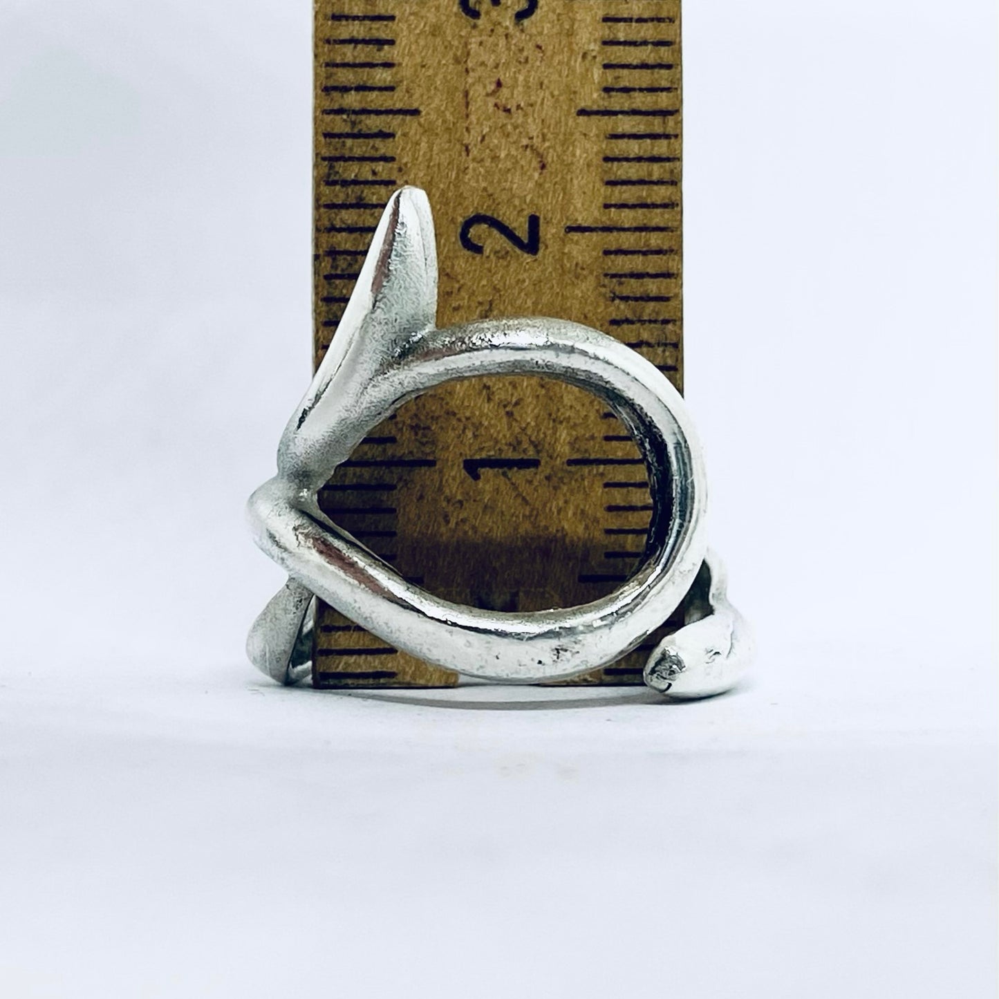 Anello Artigianale INFINITO Mod. SPILLA Realizzato con Antica spilla in Argento (Prima Metà del ’900)