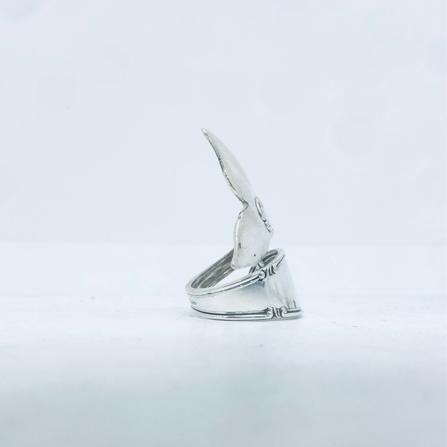 Anello Artigianale Mod. CODA#03 Realizzato con Antica posata in Argento (Prima Metà del ’900)