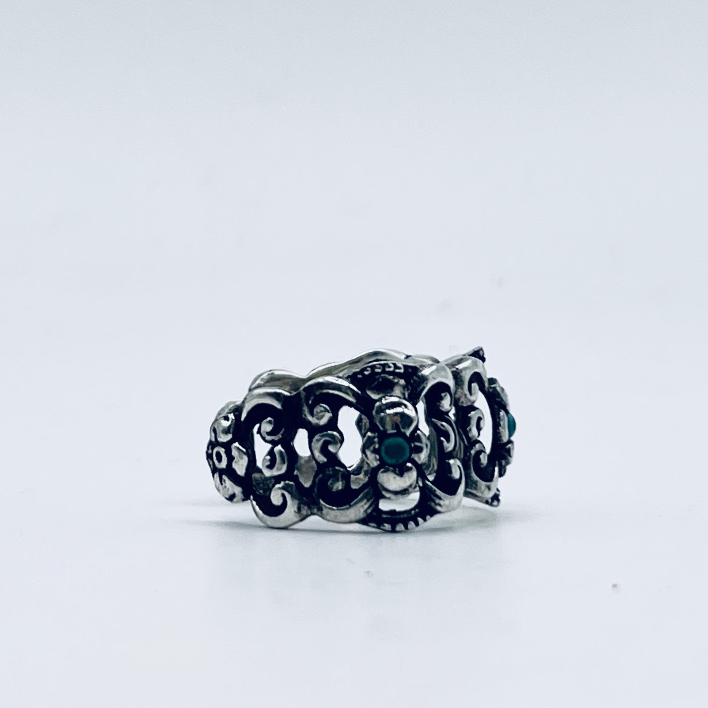 Anello Artigianale TURCHESI Mod. SPILLA Realizzato con Antica spilla in Argento (Prima Metà del ’900)