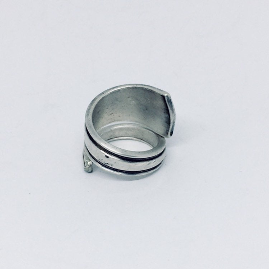 Anello Artigianale con Iniziale A