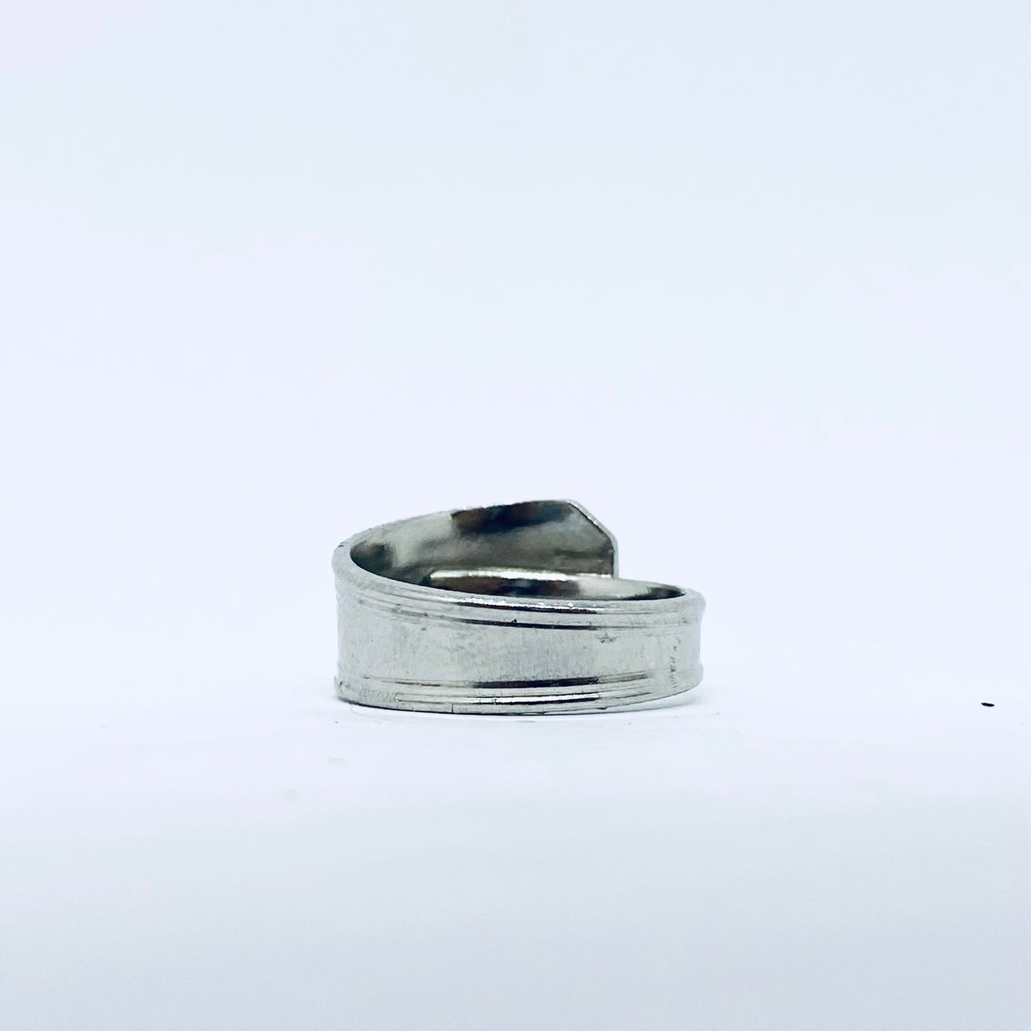 Anello Artigianale LAVAZZA Mod. CLASSICO/SPIRALE Realizzato con Antica posata in Argento (Prima Metà del ’900)