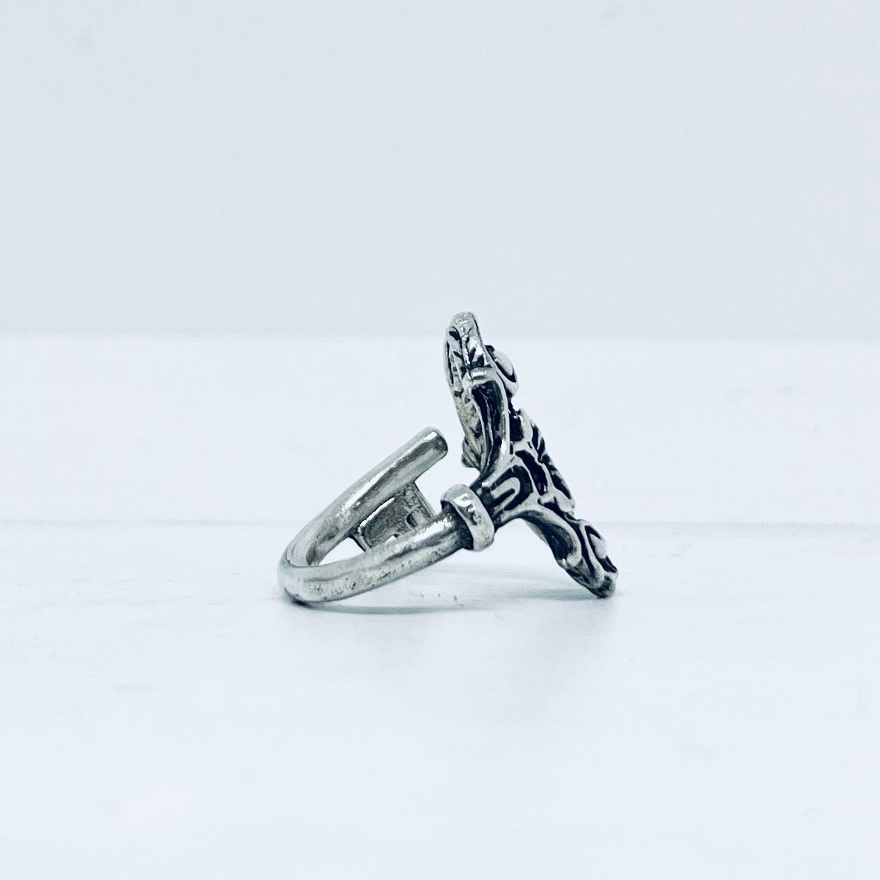 Anello Artigianale “CHIAVE ARGENTO 925 #03” Realizzato con Antica Chiave in Argento