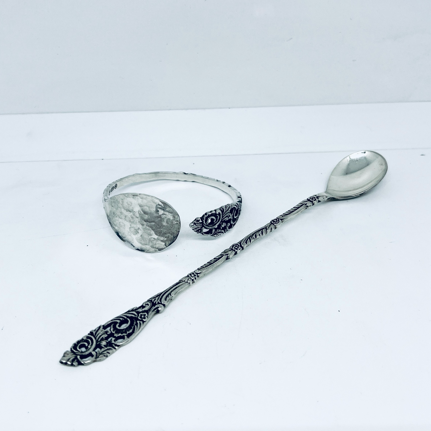 Bracciale Artigianale Mod. TRAFORATO Realizzato con Antica posata in Argento (Prima Metà del ’900)