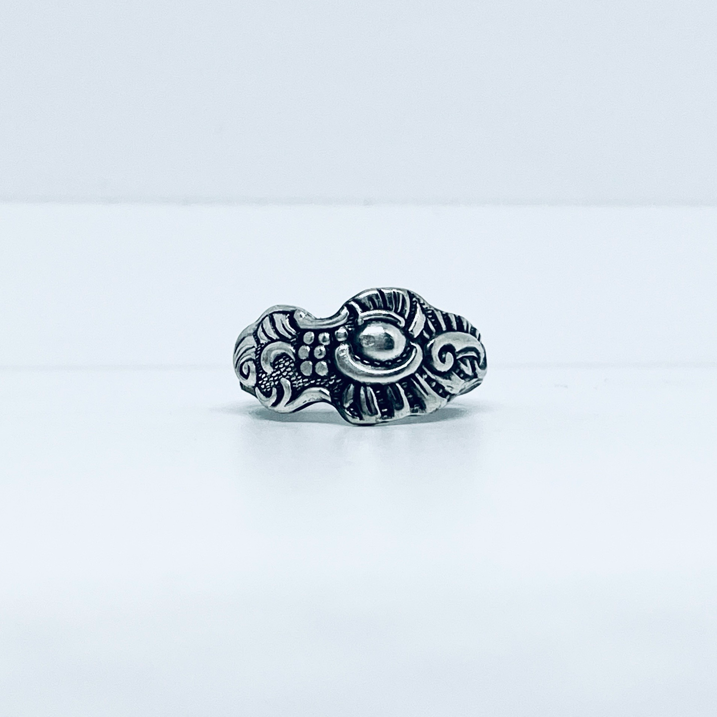 Anello Artigianale FORCHETTINA Mod. CLASSICO Realizzato con Antica posata in Argento (Prima Metà del ’900)