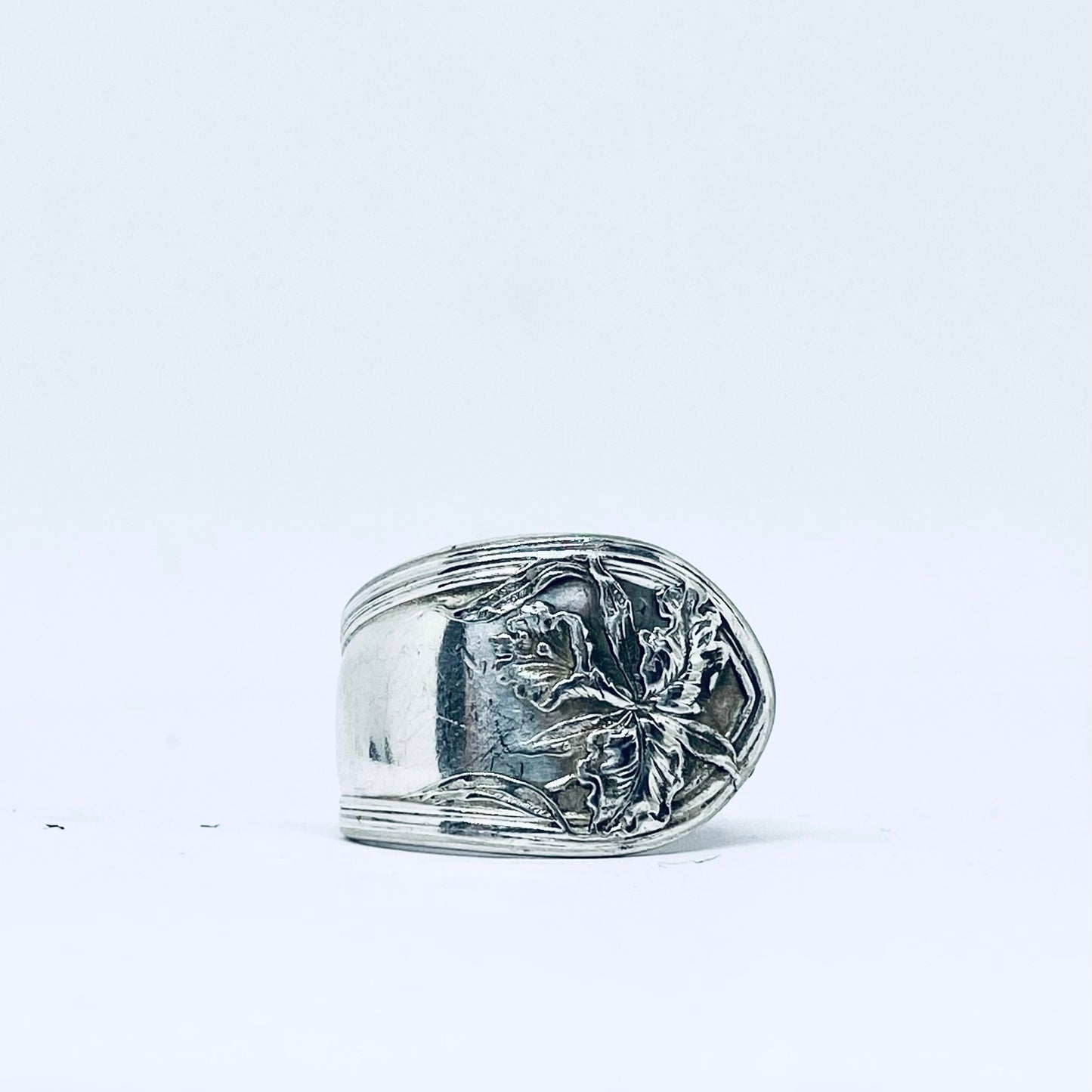 Anello Artigianale Mod. CLASSICO/SPIRALE Realizzato con Antica posata in Argento (Prima Metà del ’900)