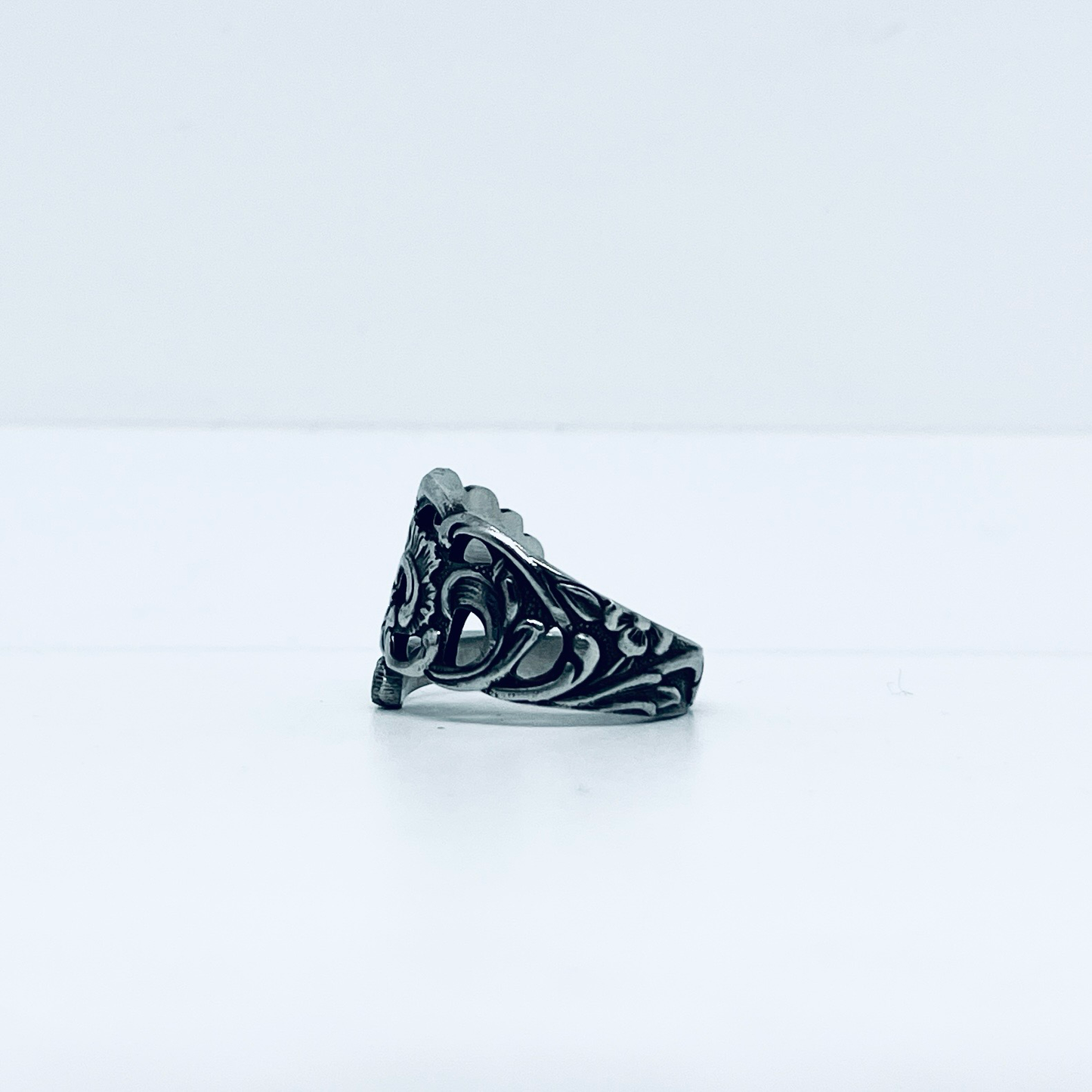 Anello Artigianale NONTISCORDARDIMÉ Mod. SPIRALE Realizzato con Antica posata in Argento (Prima Metà del ’900)