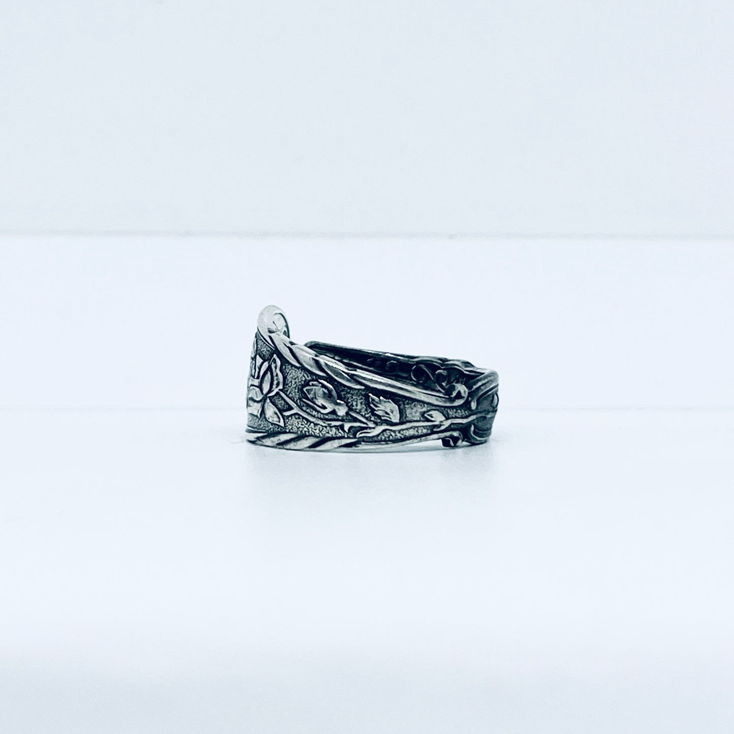 Anello Artigianale ROSE Mod. CLASSICO Realizzato con Antica posata in Argento (Prima Metà del ’900)