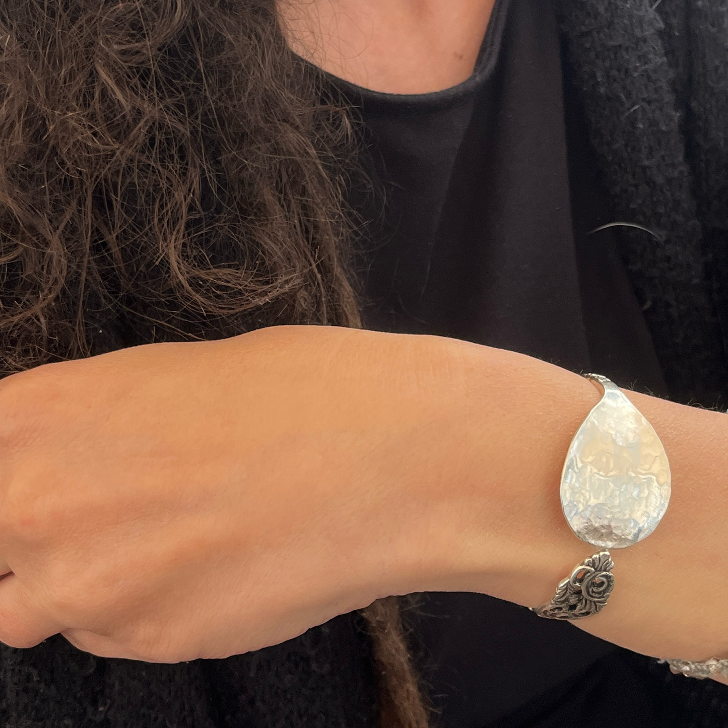 Bracciale Artigianale Mod. TRAFORATO Realizzato con Antica posata in Argento (Prima Metà del ’900)