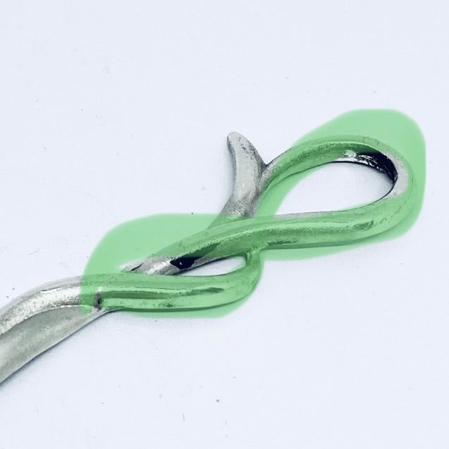Anello Artigianale INFINITO Mod. SPILLA Realizzato con Antica spilla in Argento (Prima Metà del ’900)