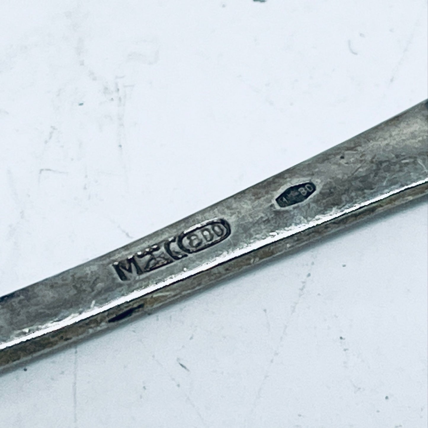 Anello Artigianale NON TI SCORDAR DI ME Mod. INTERO Realizzato con intero Antico Cucchiaino in Argento (Prima Metà del ’900)