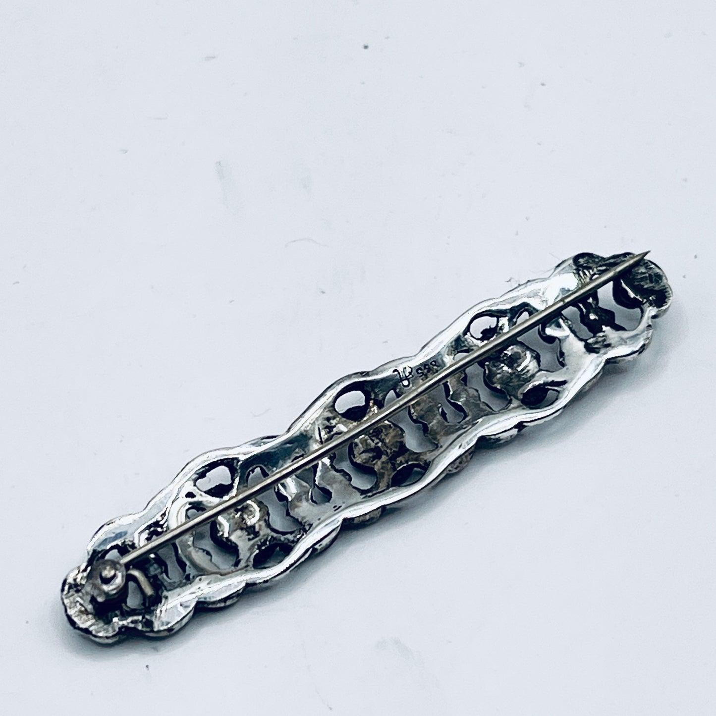 Anello Artigianale TURCHESI Mod. SPILLA Realizzato con Antica spilla in Argento (Prima Metà del ’900)