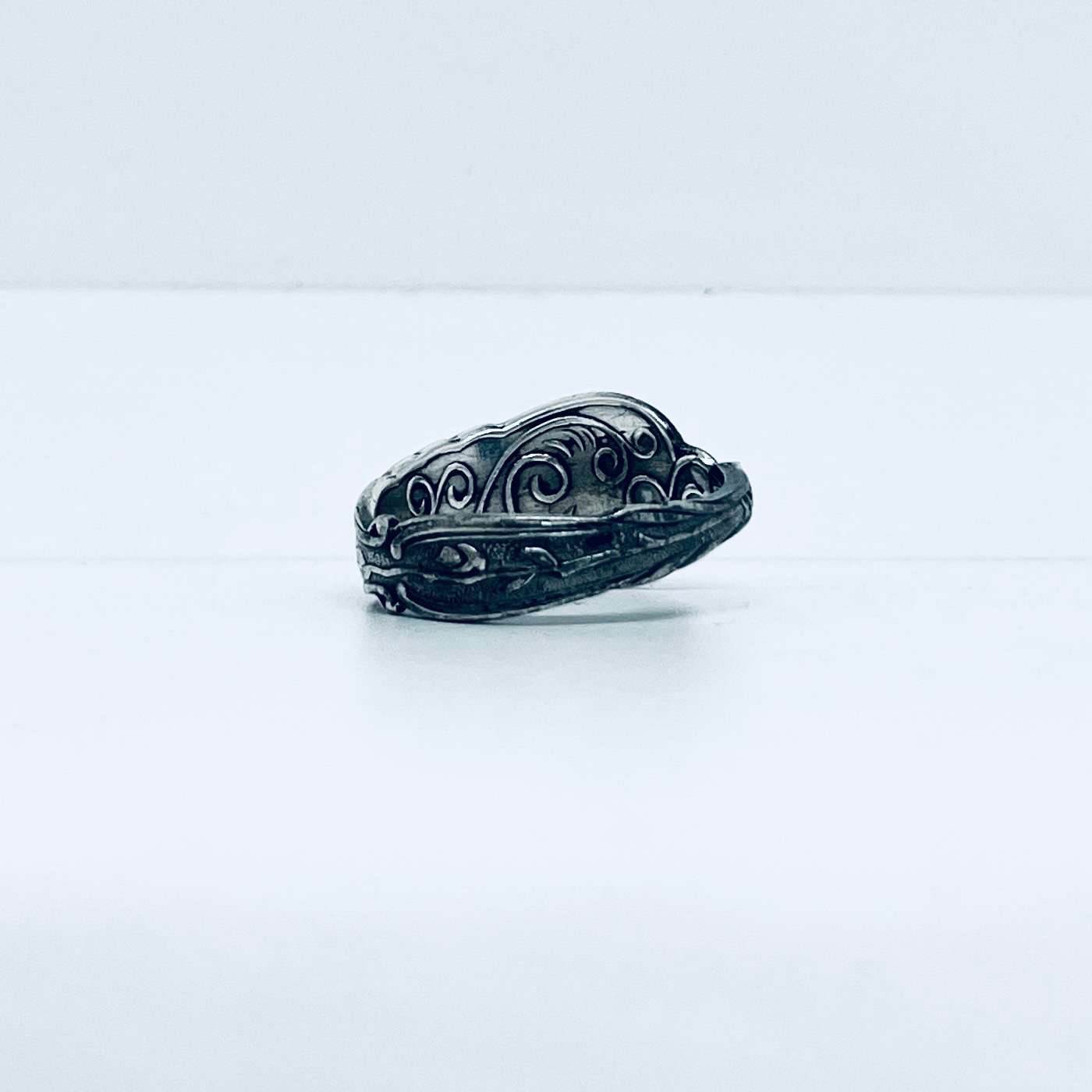 Anello Artigianale ROSE Mod. CLASSICO Realizzato con Antica posata in Argento (Prima Metà del ’900)